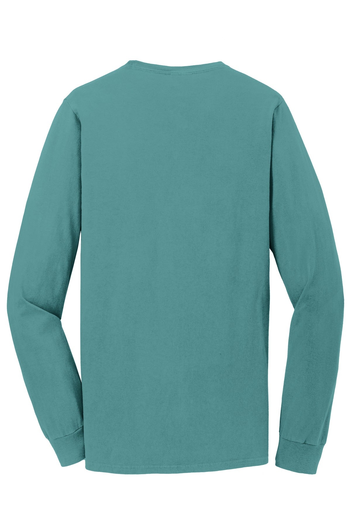 Port & Co Beach Wash Garment-Dyed Long Sleeve Tee - Peacock