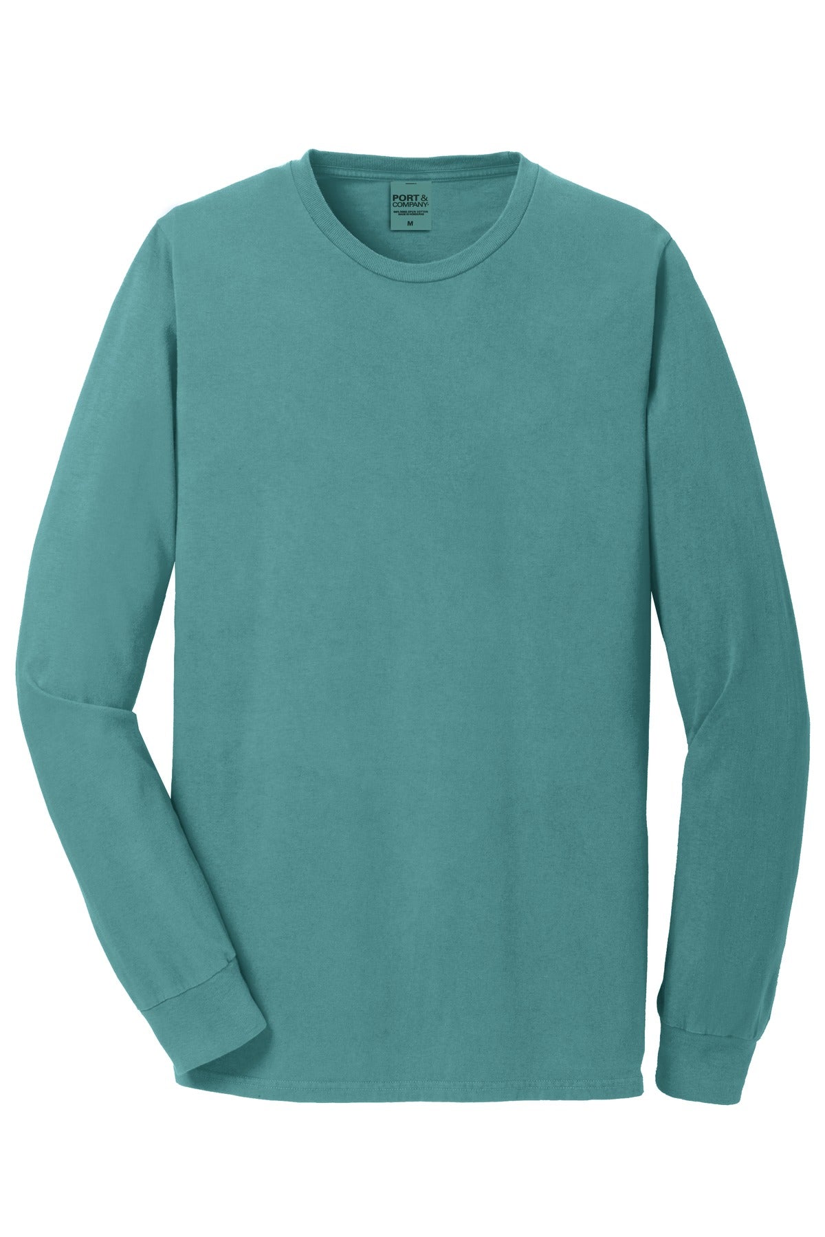 Port & Co Beach Wash Garment-Dyed Long Sleeve Tee - Peacock
