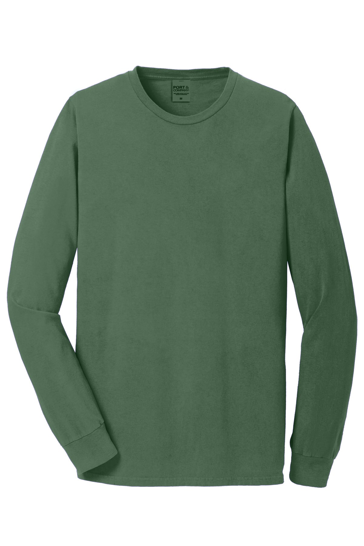 Port & Co Beach Wash Garment-Dyed Long Sleeve Tee - Safari