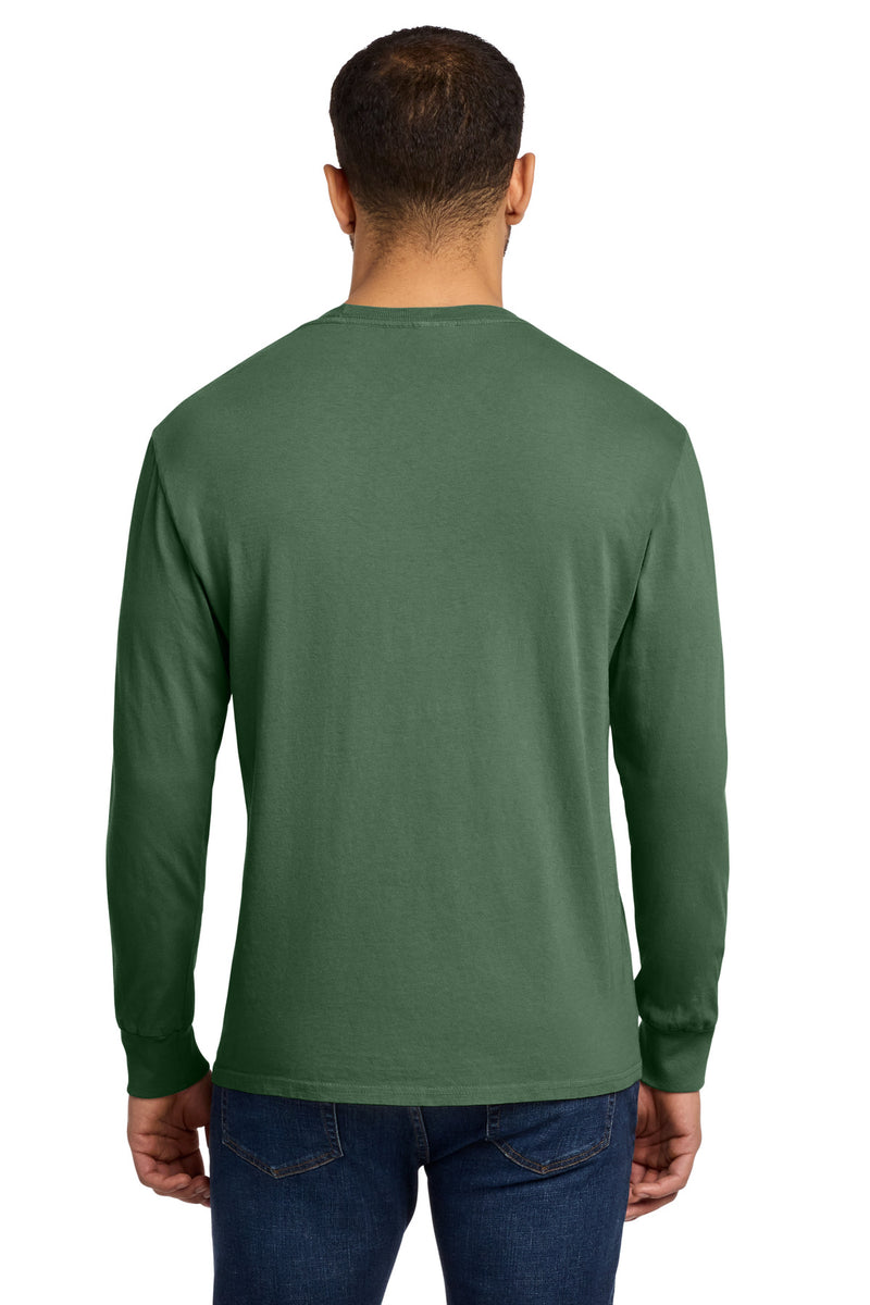 Port & Co Beach Wash Garment-Dyed Long Sleeve Tee - Safari