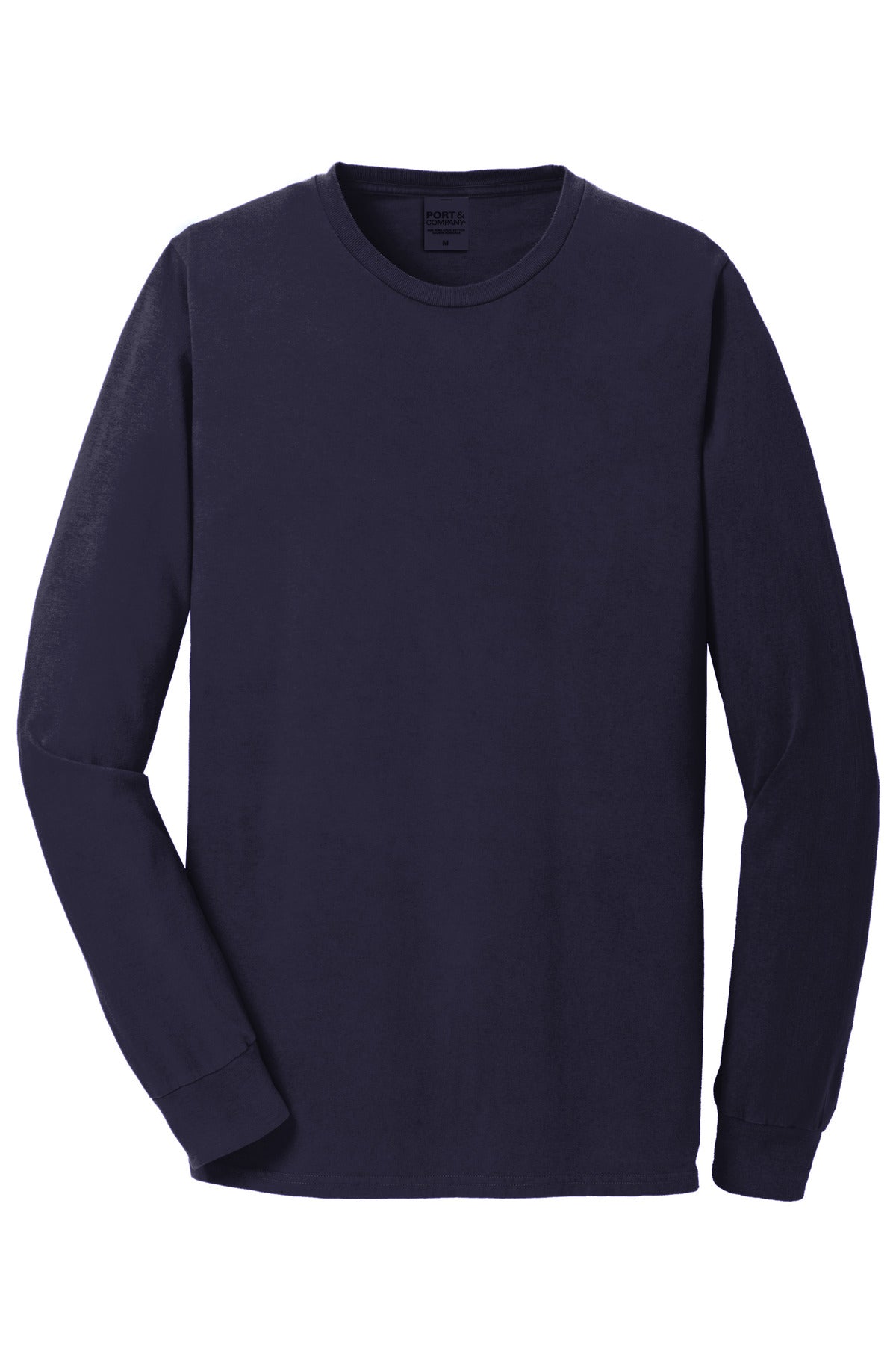 Port & Co Beach Wash Garment-Dyed Long Sleeve Tee - True Navy