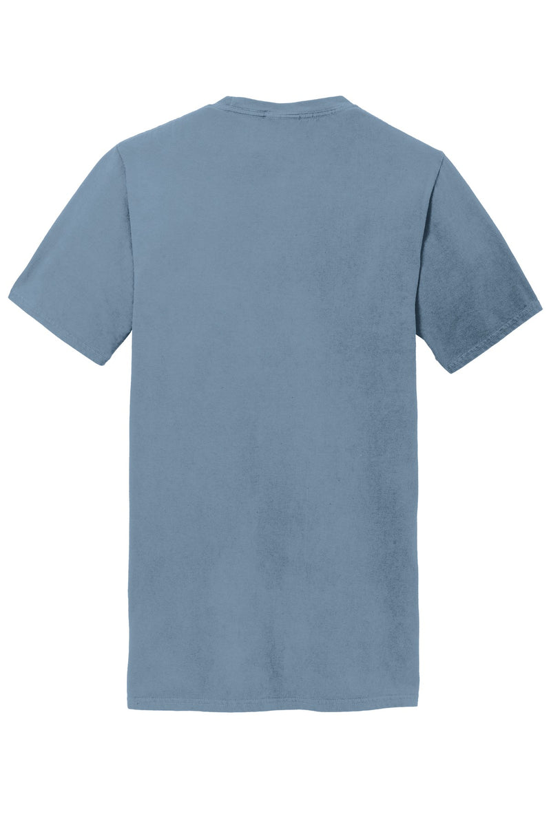 Port & Co Beach Wash Garment-Dyed Pocket Tee - Denim Blue