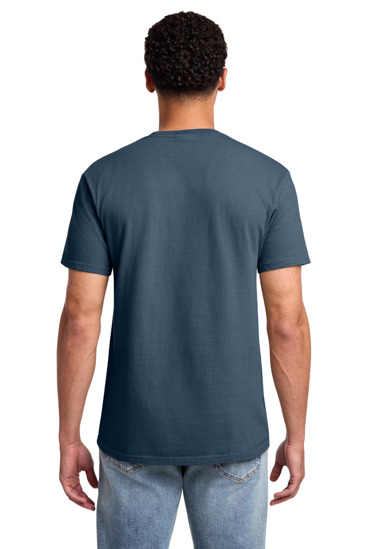 Port & Co Beach Wash Garment-Dyed Pocket Tee - Denim Blue