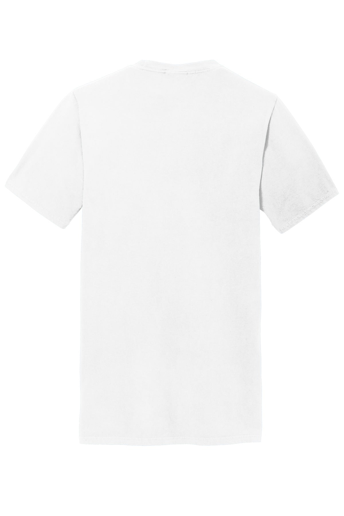 Port & Co Beach Wash Garment-Dyed Pocket Tee - White