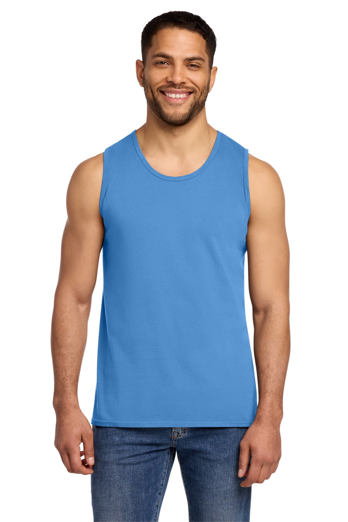 Port & Co Beach Wash Garment-Dyed Tank - Blue Moon