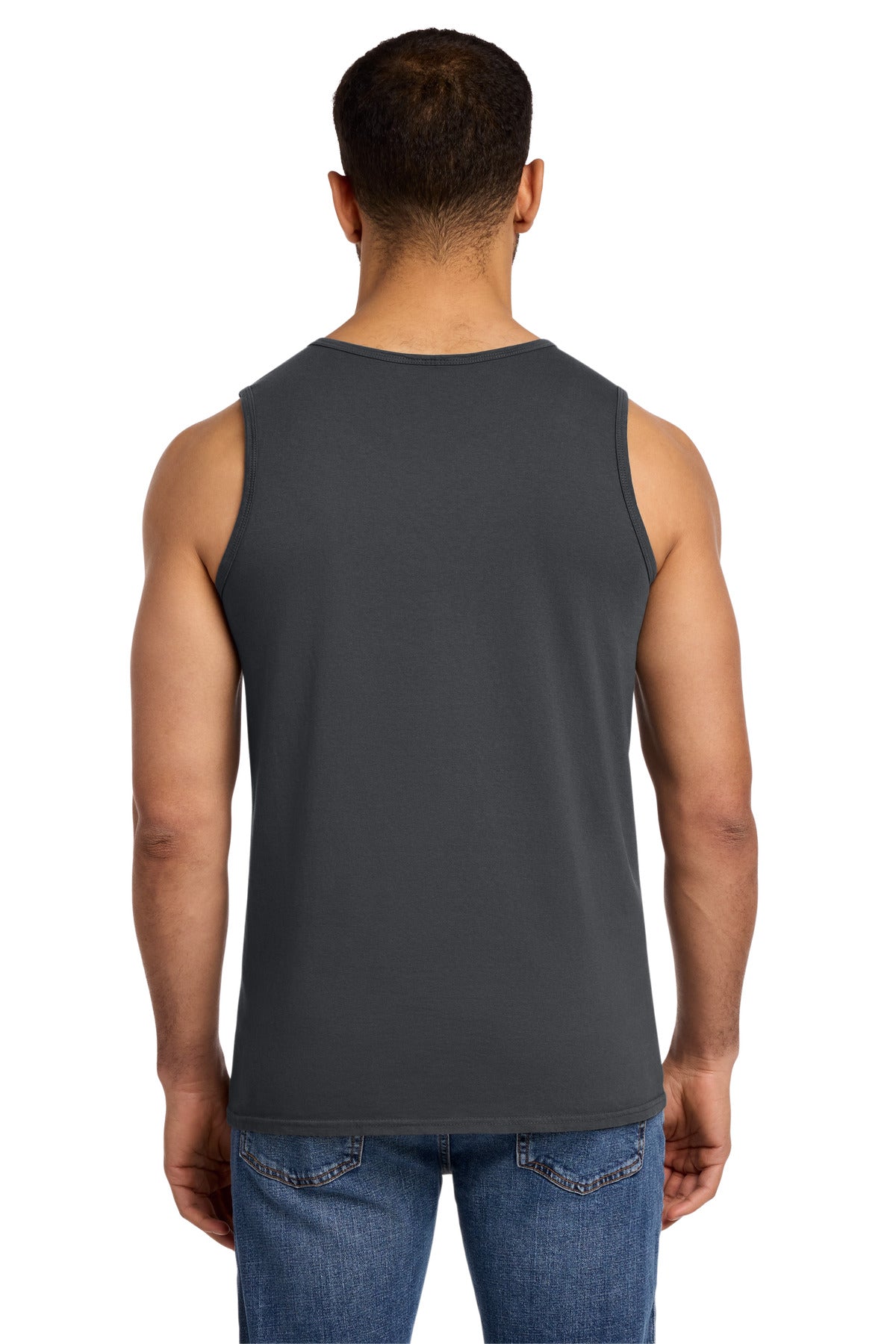 Port & Co Beach Wash Garment-Dyed Tank - Coal