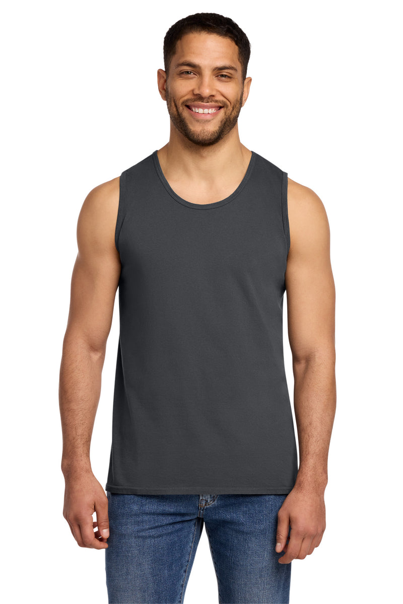 Port & Co Beach Wash Garment-Dyed Tank - Coal