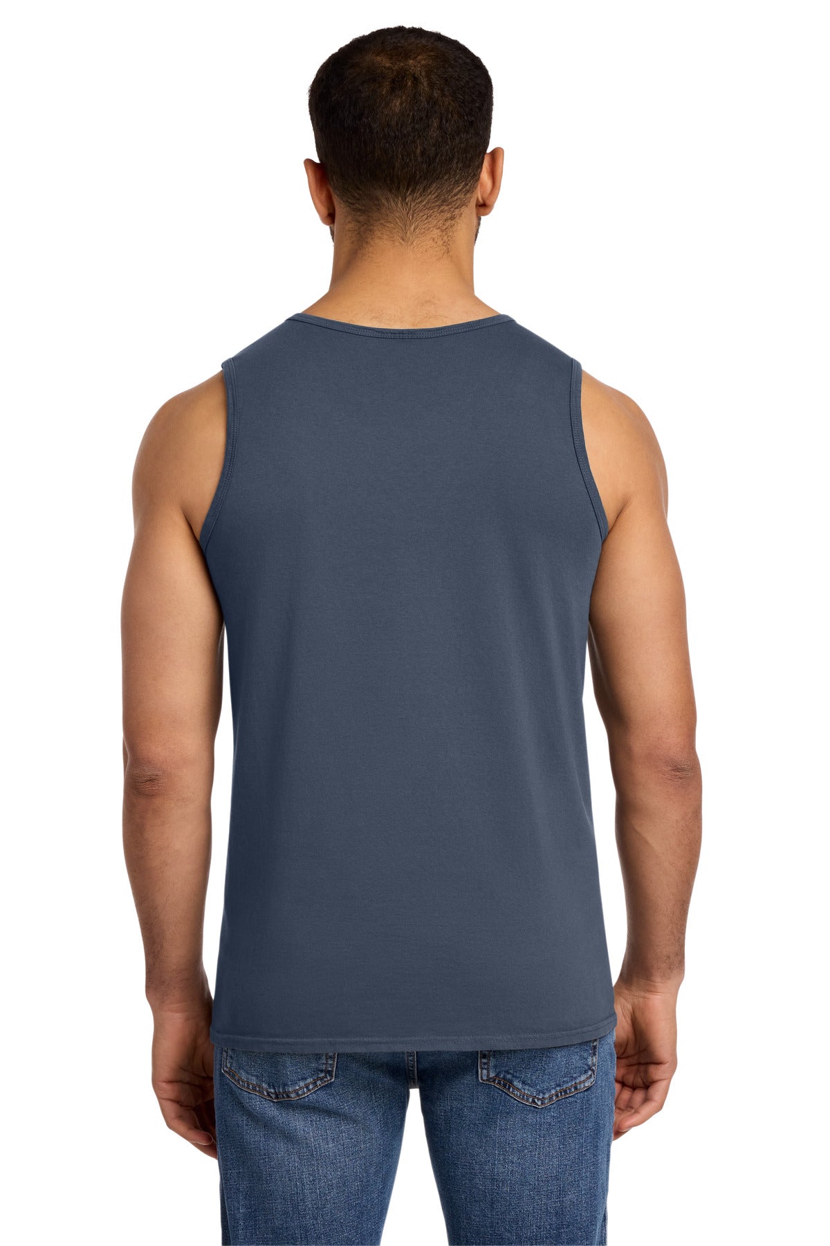 Port & Co Beach Wash Garment-Dyed Tank - Denim Blue