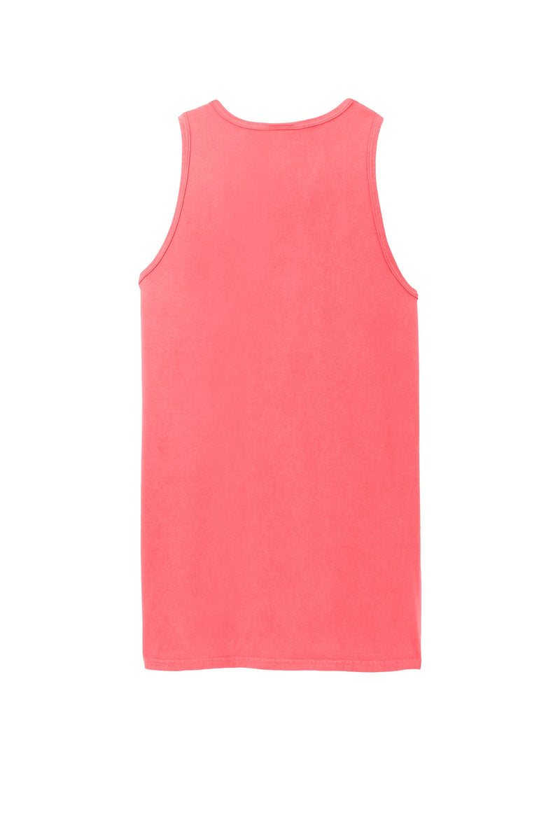 Port & Co Beach Wash Garment-Dyed Tank - Neon Coral