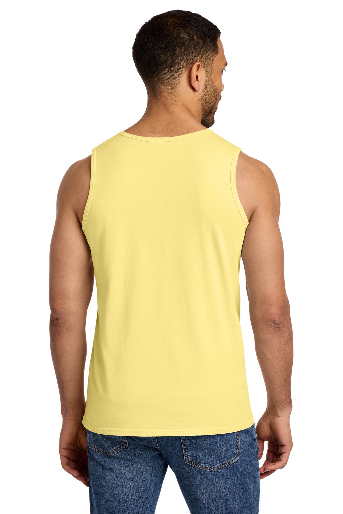 Port & Co Beach Wash Garment-Dyed Tank - Popcorn