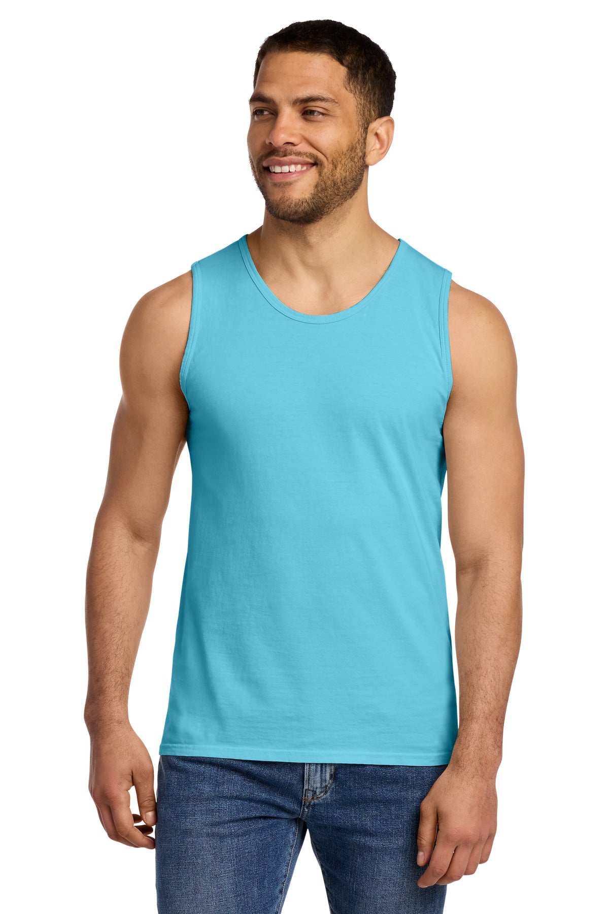 Port & Co Beach Wash Garment-Dyed Tank - Tidal Wave