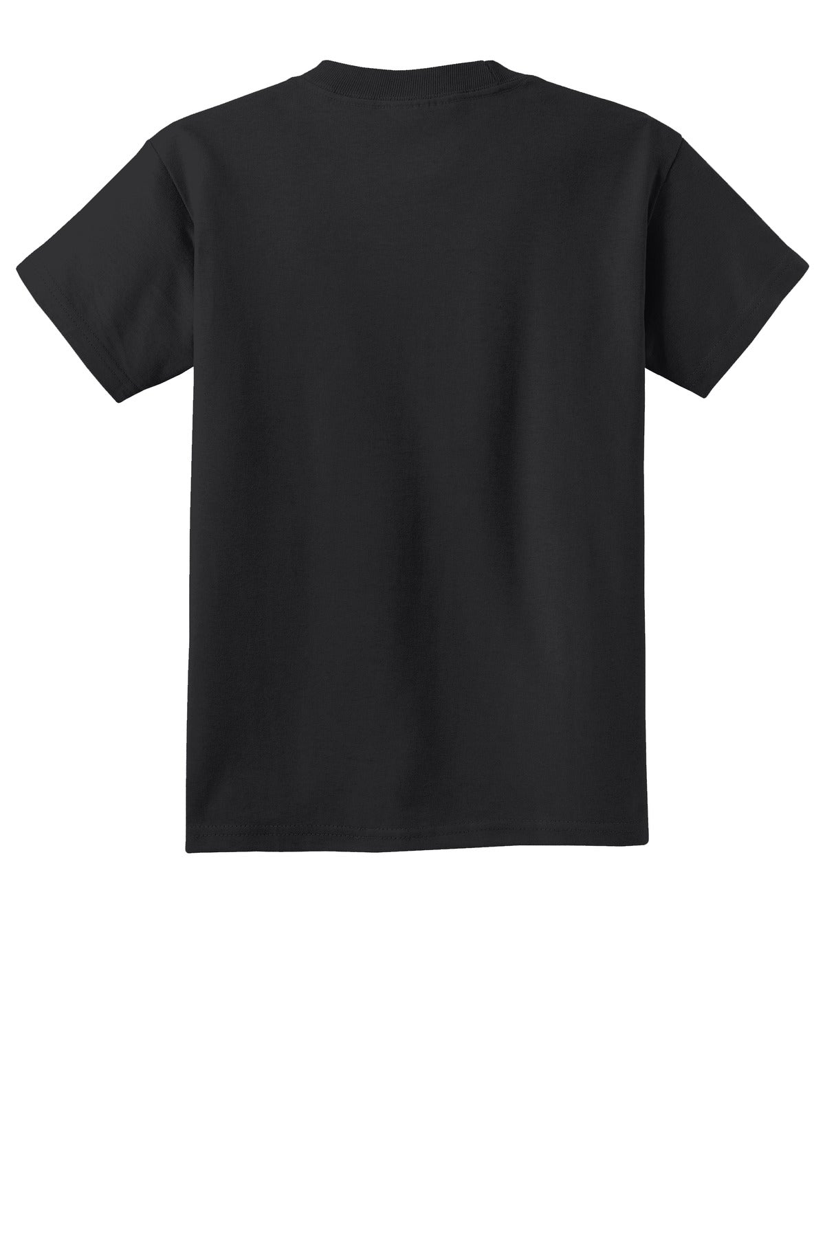 Port & Co Youth Beach Wash Garment-Dyed Tee - Black