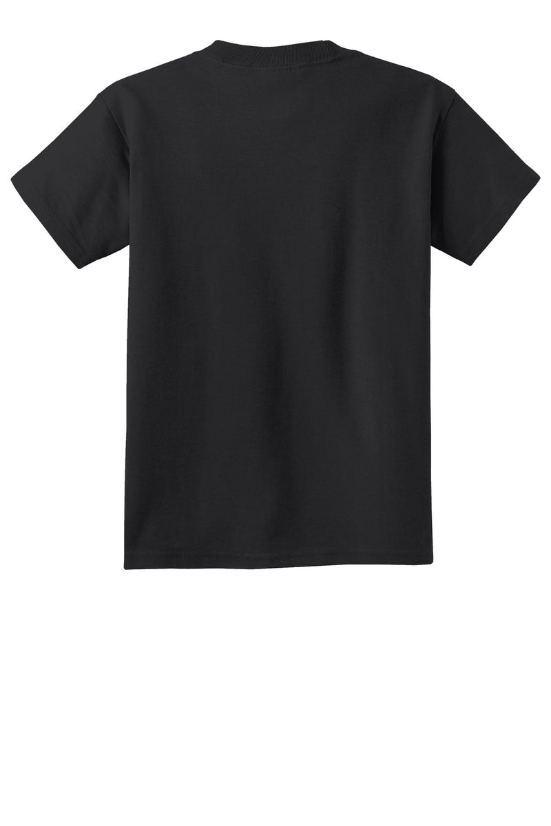 Port & Co Youth Beach Wash Garment-Dyed Tee - Black