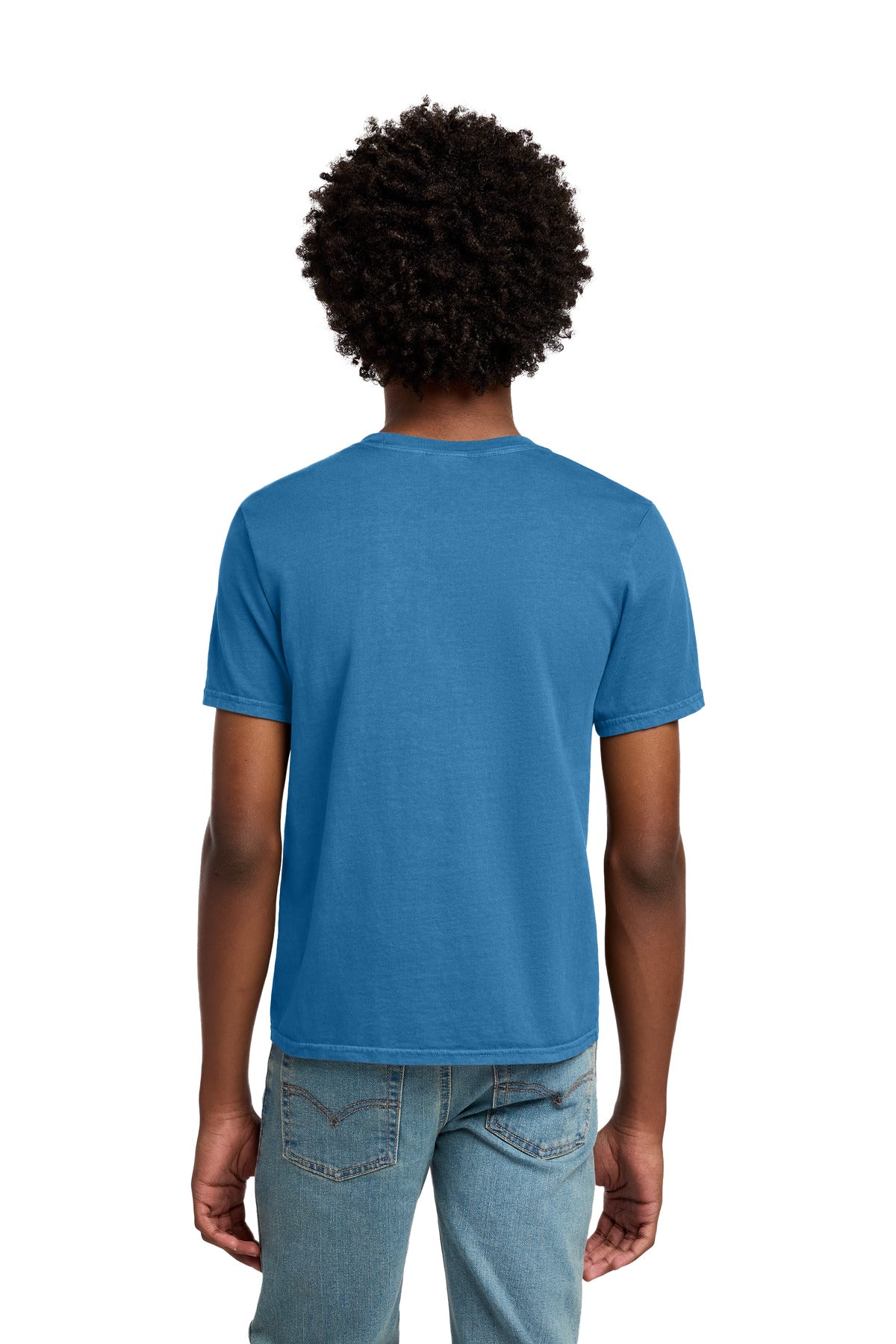 Port & Co Youth Beach Wash Garment-Dyed Tee - Blue Moon
