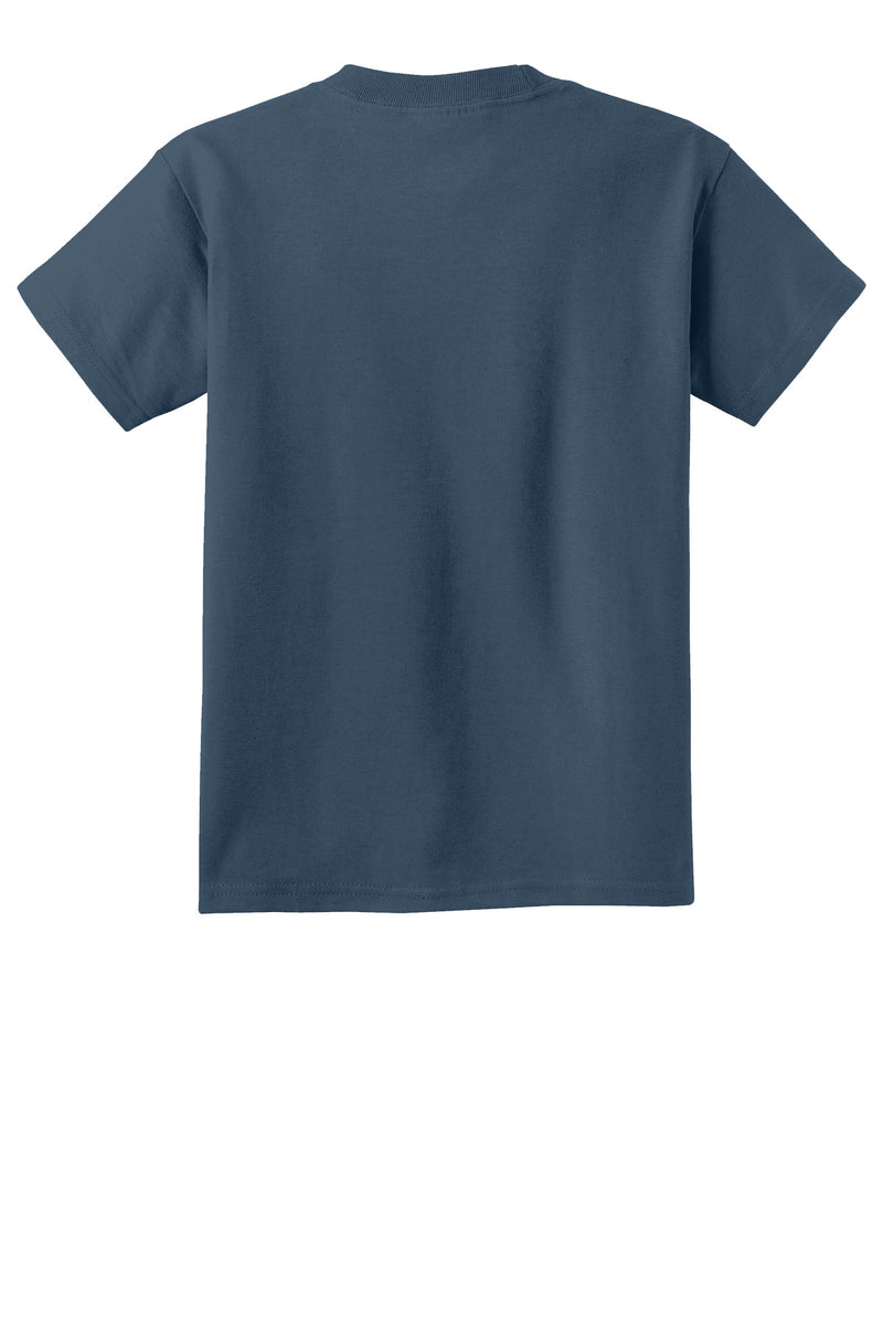 Port & Co Youth Beach Wash Garment-Dyed Tee - Denim Blue