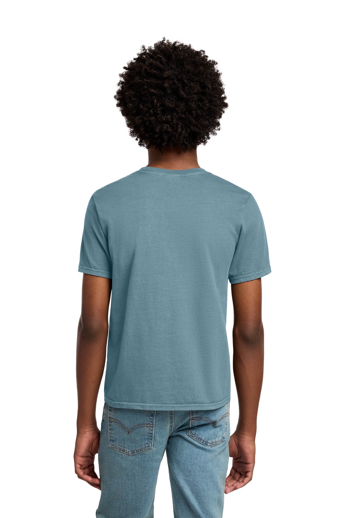 Port & Co Youth Beach Wash Garment-Dyed Tee - Mist