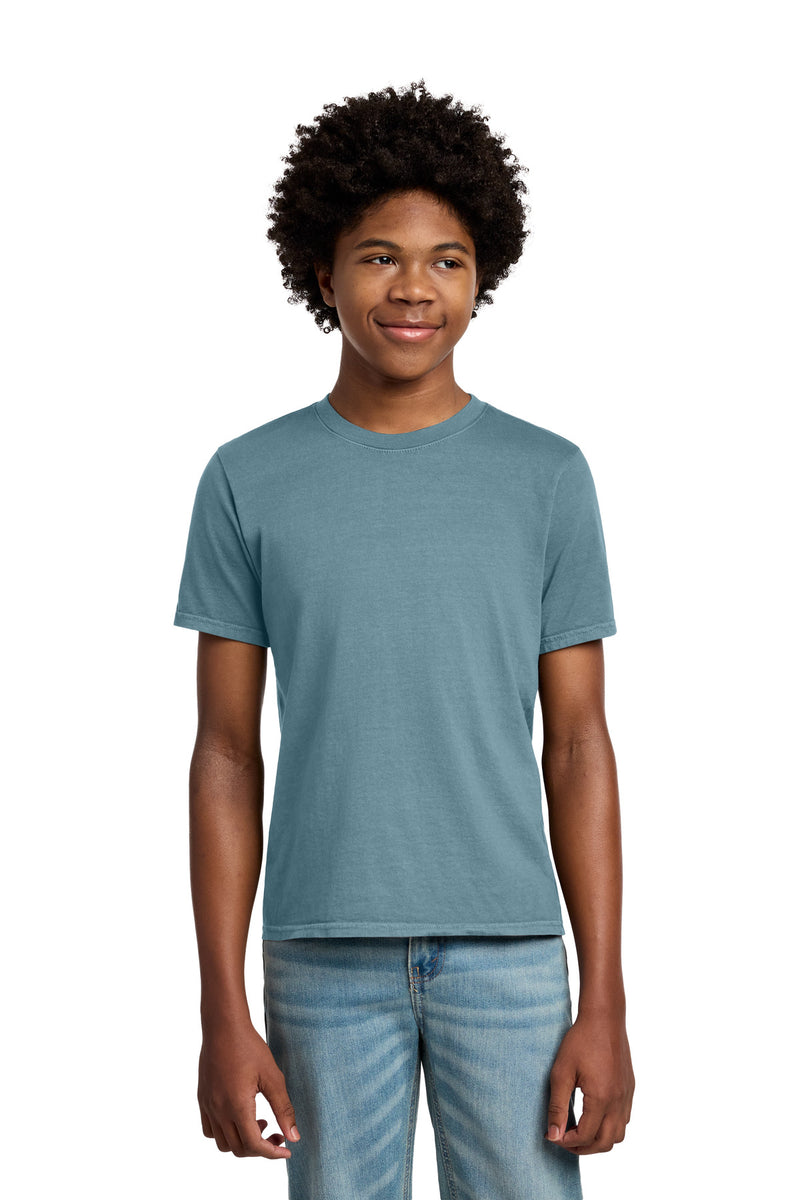 Port & Co Youth Beach Wash Garment-Dyed Tee - Mist