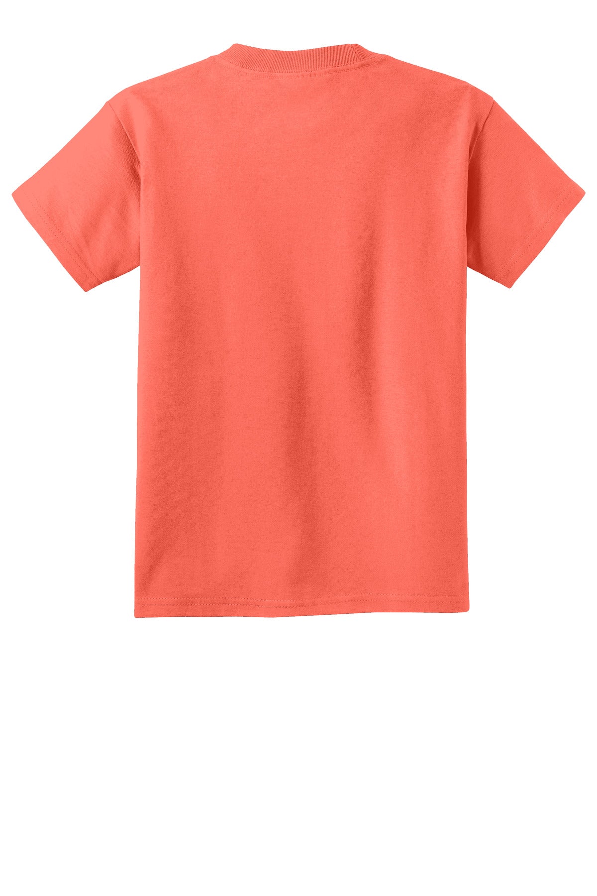 Port & Co Youth Beach Wash Garment-Dyed Tee - Neon Coral