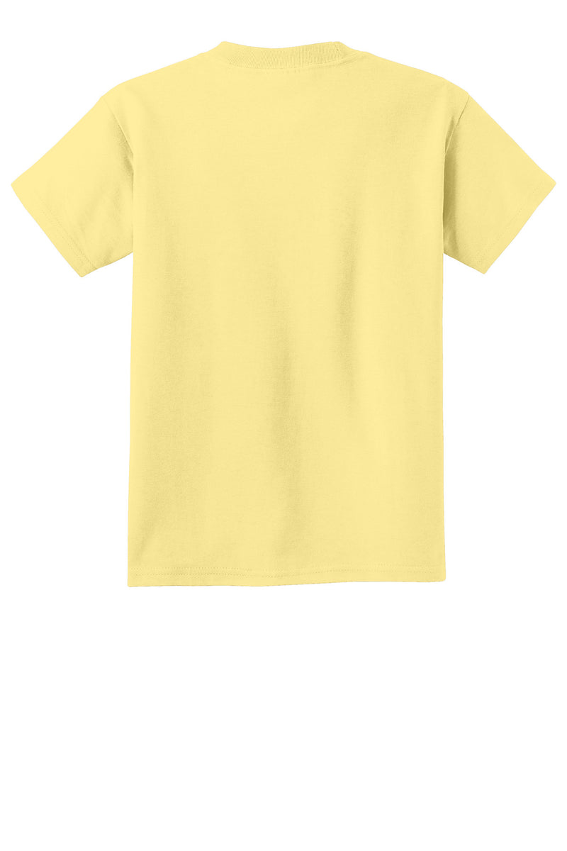 Port & Co Youth Beach Wash Garment-Dyed Tee - Popcorn
