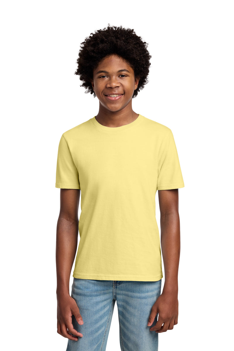 Port & Co Youth Beach Wash Garment-Dyed Tee - Popcorn
