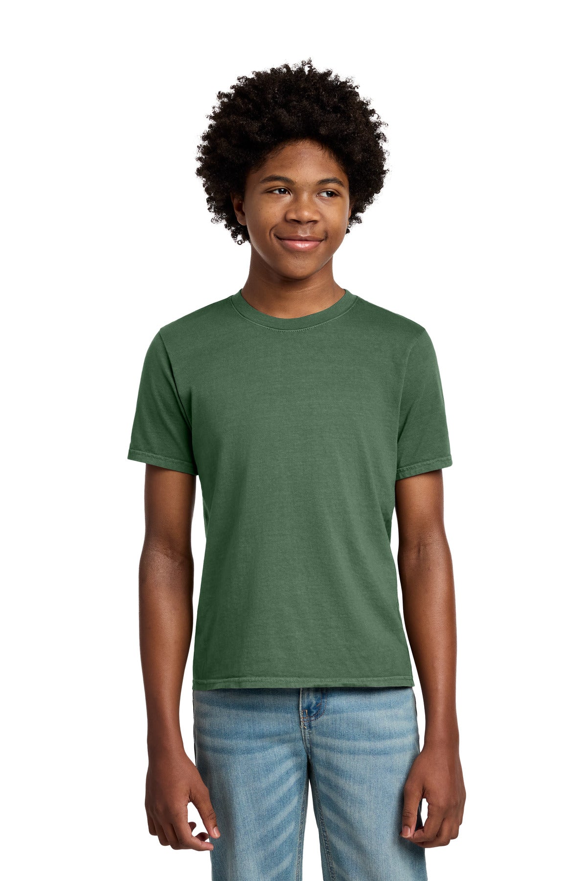 Port & Co Youth Beach Wash Garment-Dyed Tee - Safari