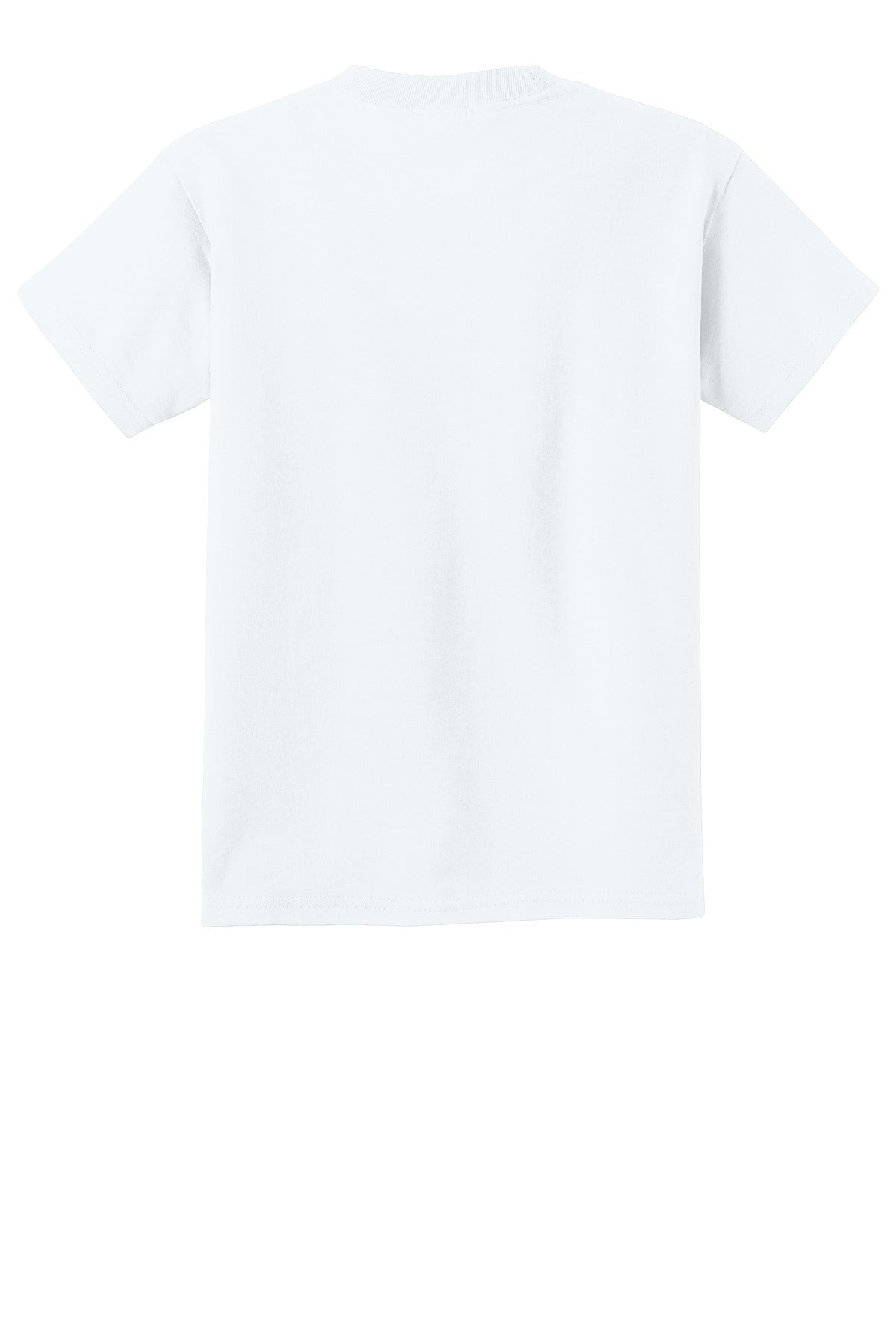 Port & Co Youth Beach Wash Garment-Dyed Tee - White