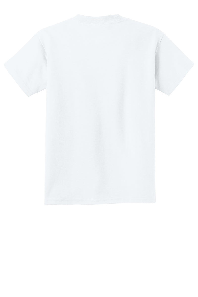 Port & Co Youth Beach Wash Garment-Dyed Tee - White