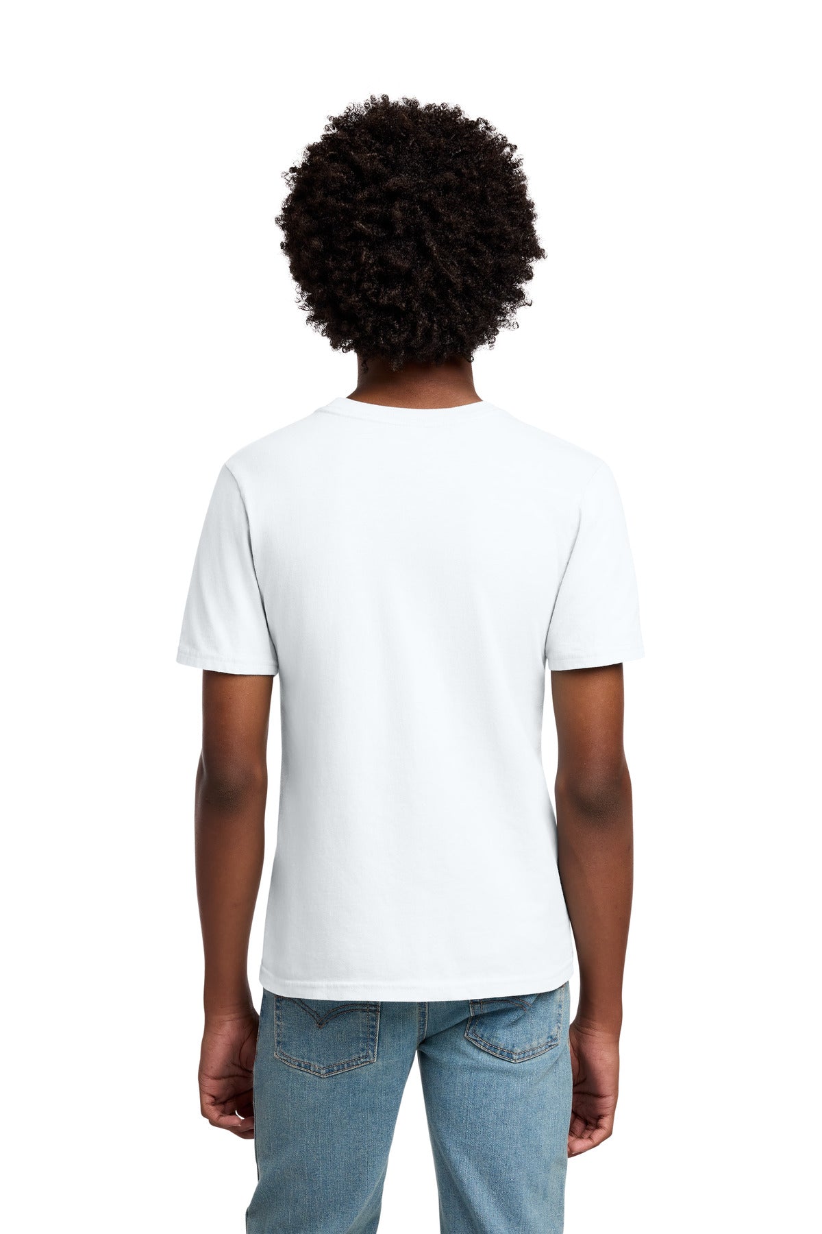 Port & Co Youth Beach Wash Garment-Dyed Tee - White