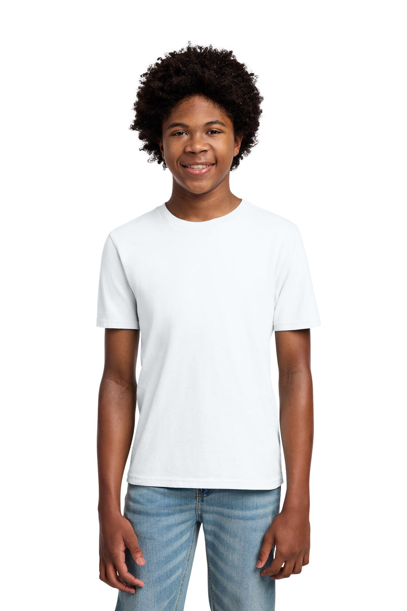 Port & Co Youth Beach Wash Garment-Dyed Tee - White