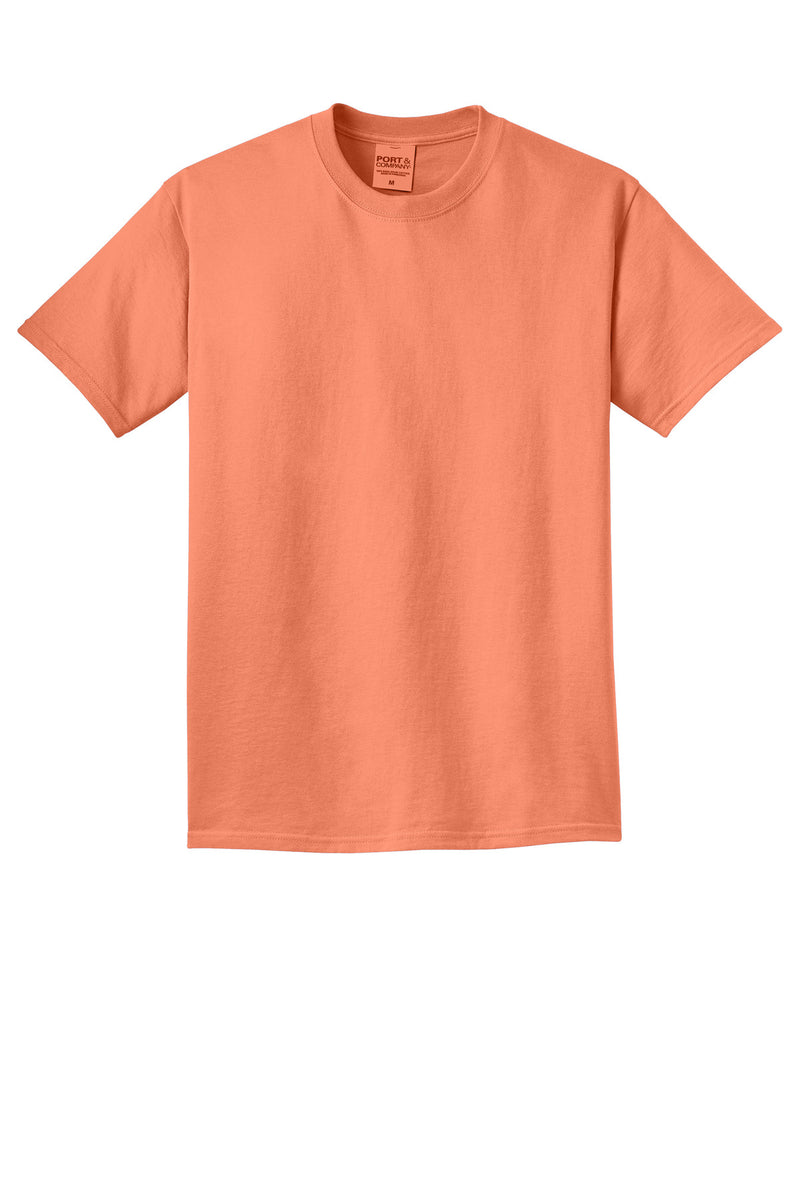 Port & Co Beach Wash Garment-Dyed Tee - Cantaloupe