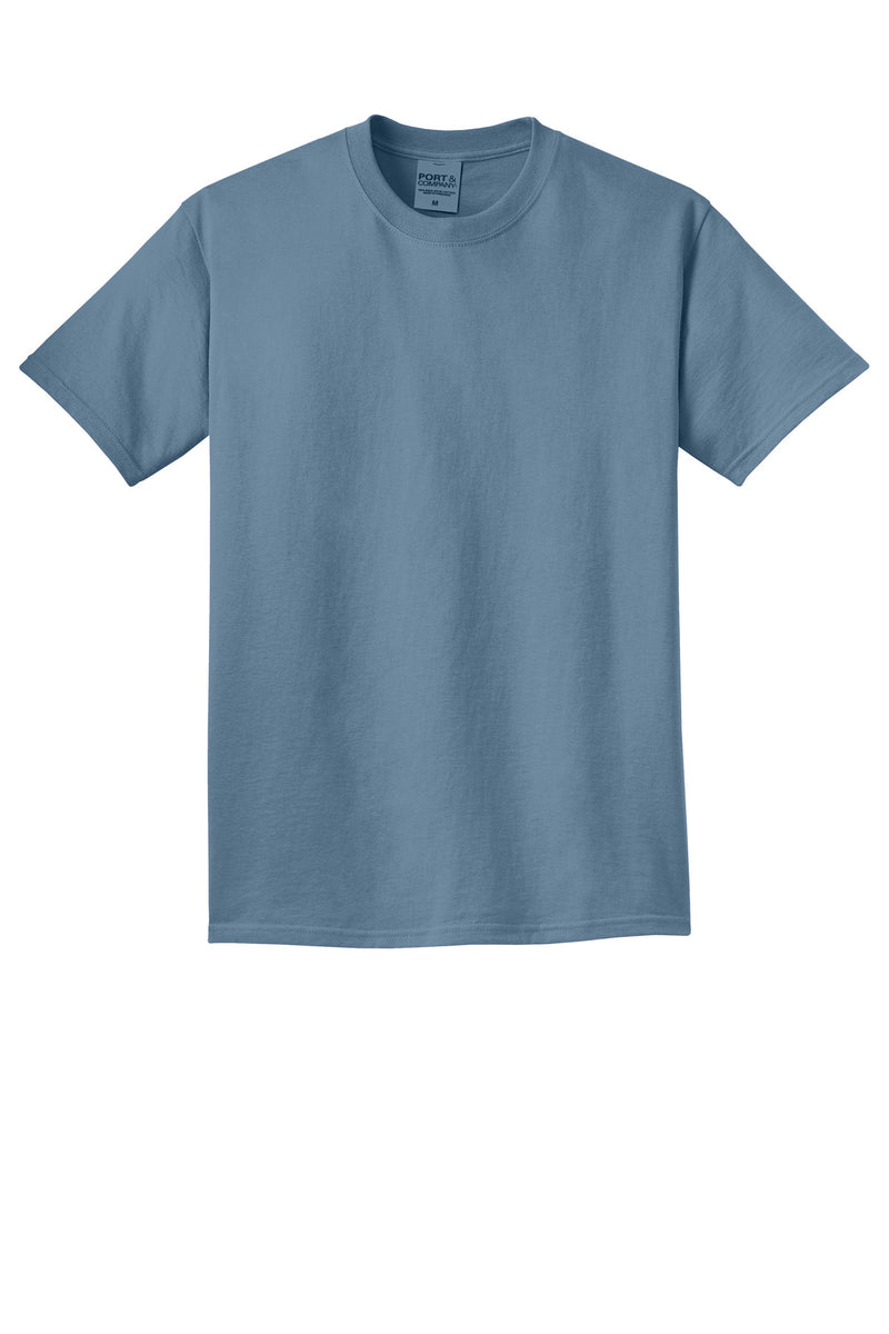 Port & Co Beach Wash Garment-Dyed Tee - Faded Denim