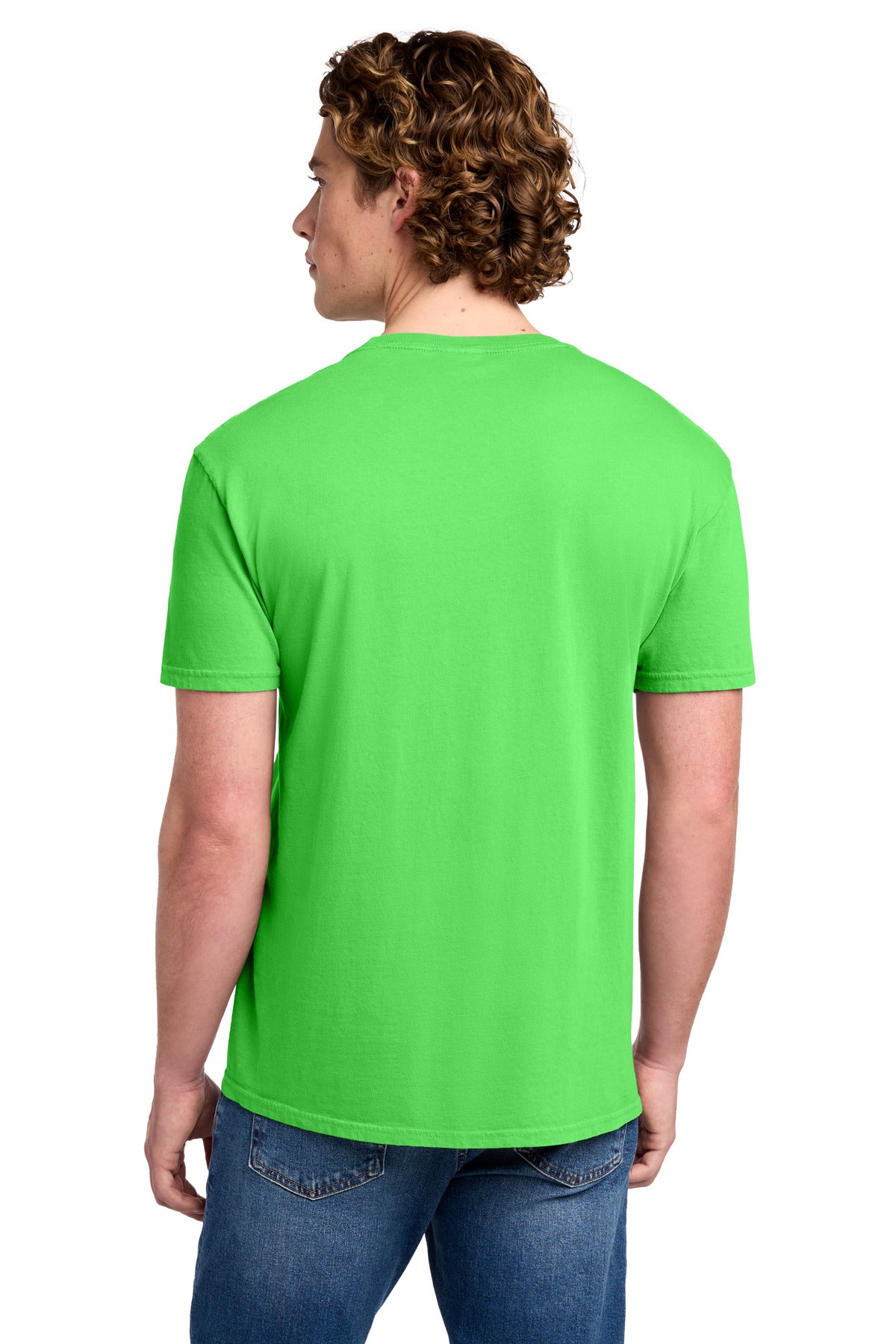 Port & Co Beach Wash Garment-Dyed Tee - Neon Green