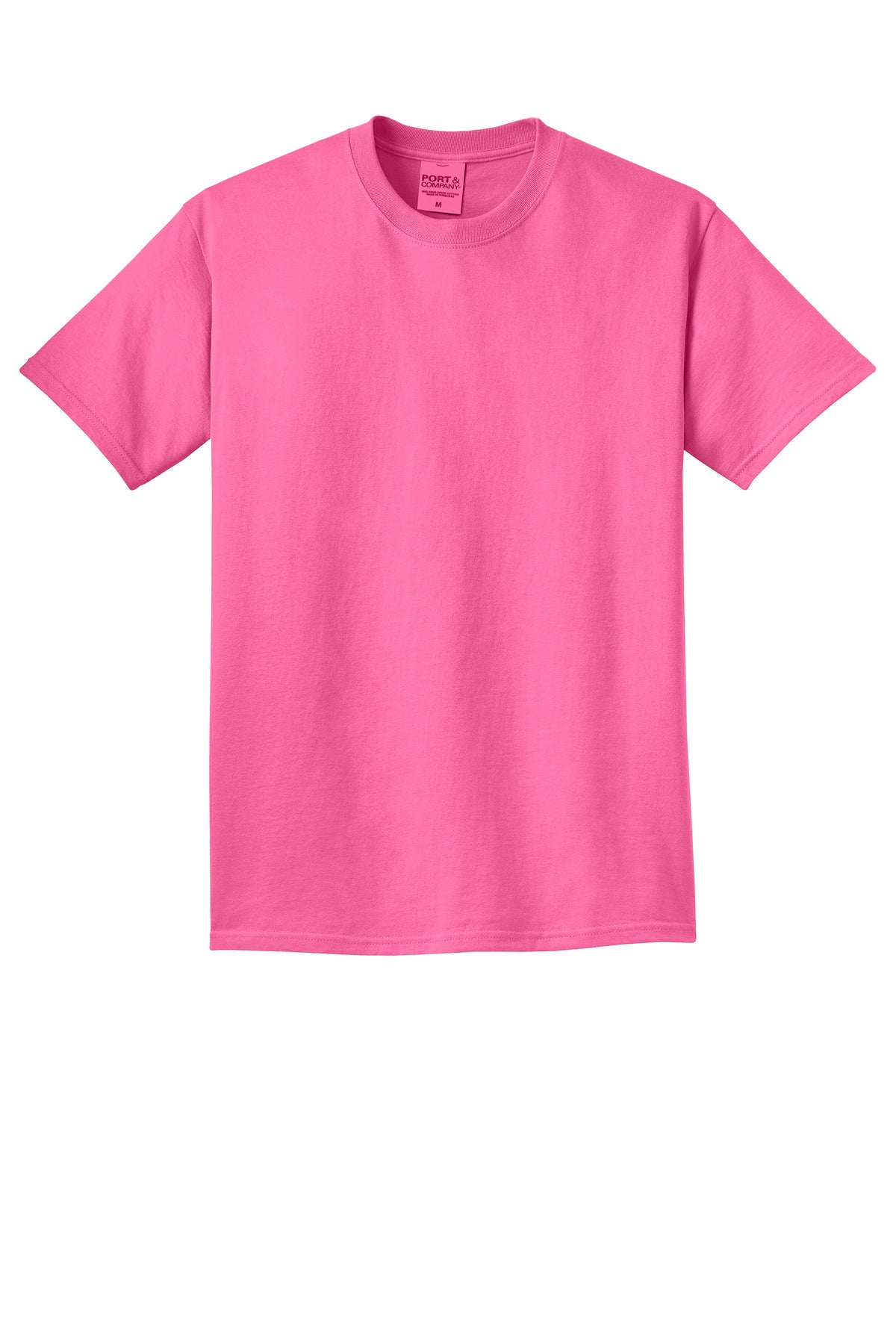 Port & Co Beach Wash Garment-Dyed Tee - Neon Pink