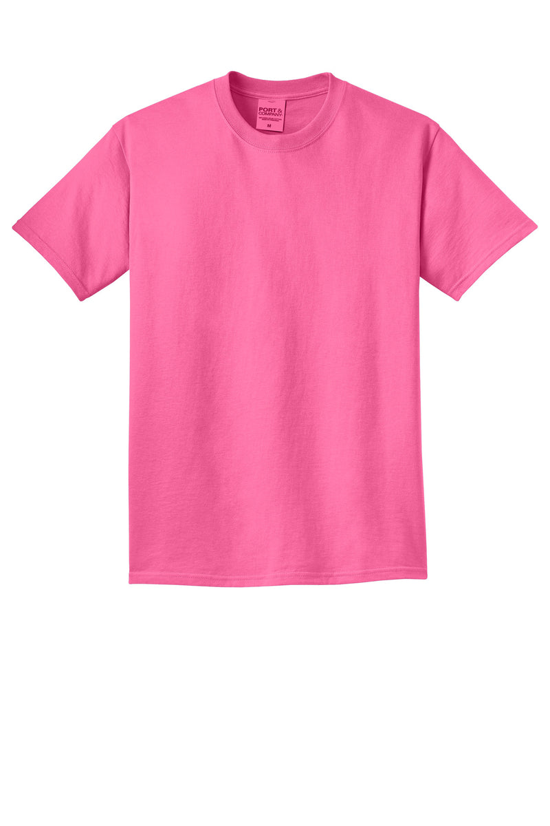 Port & Co Beach Wash Garment-Dyed Tee - Neon Pink