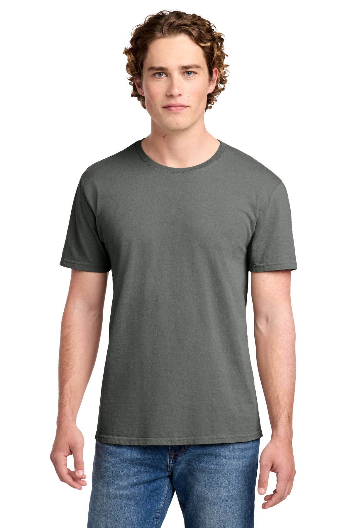 Port & Co Beach Wash Garment-Dyed Tee - Pewter
