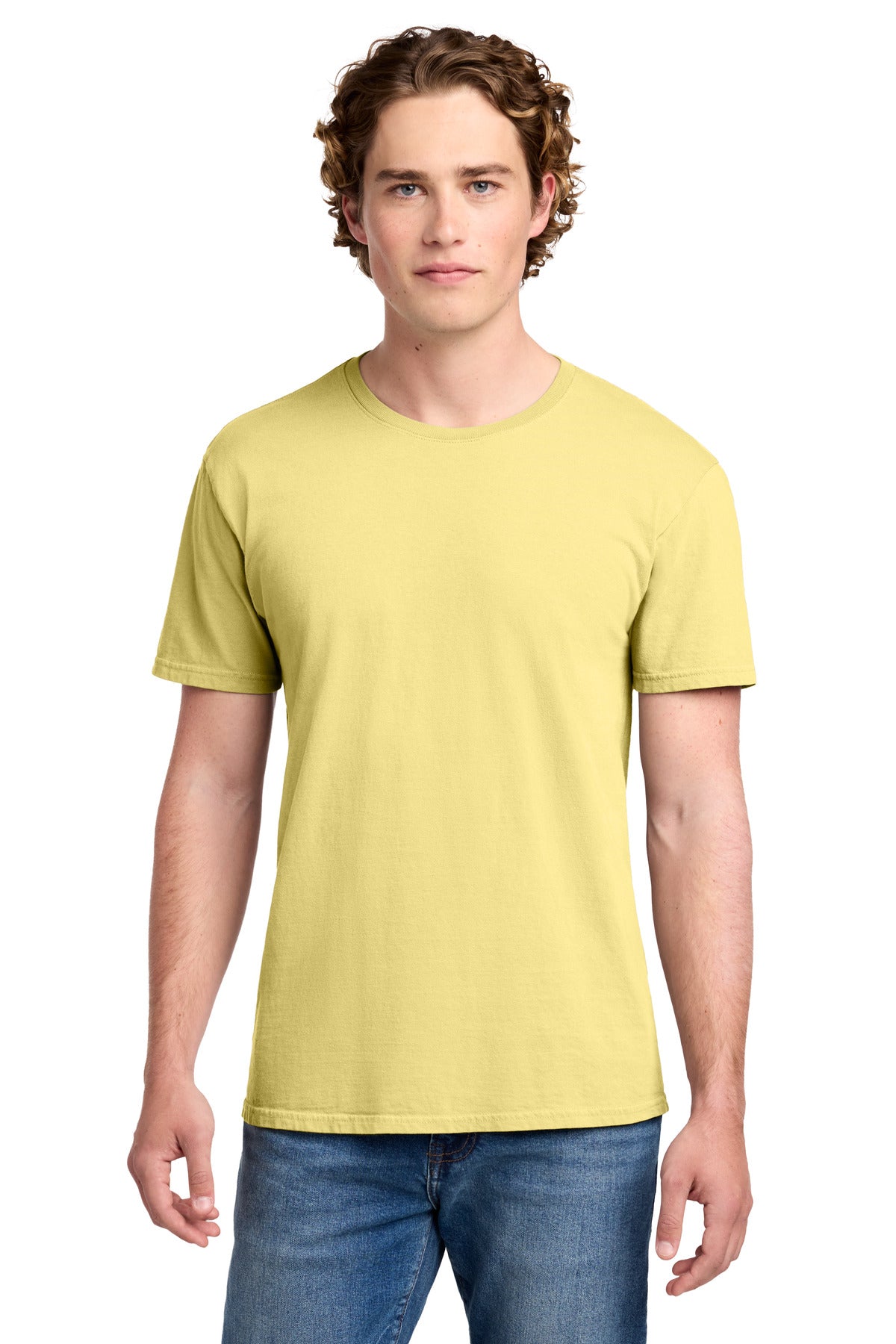 Port & Co Beach Wash Garment-Dyed Tee - Popcorn
