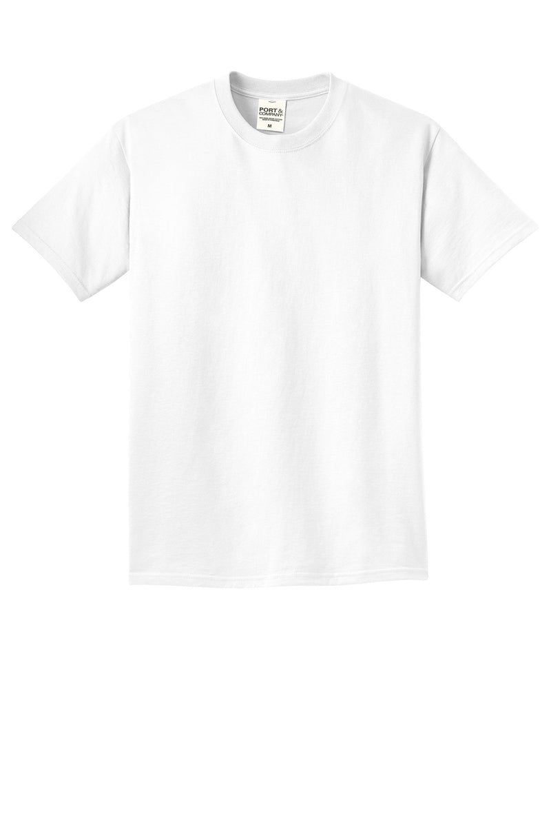 Port & Co Beach Wash Garment-Dyed Tee - White