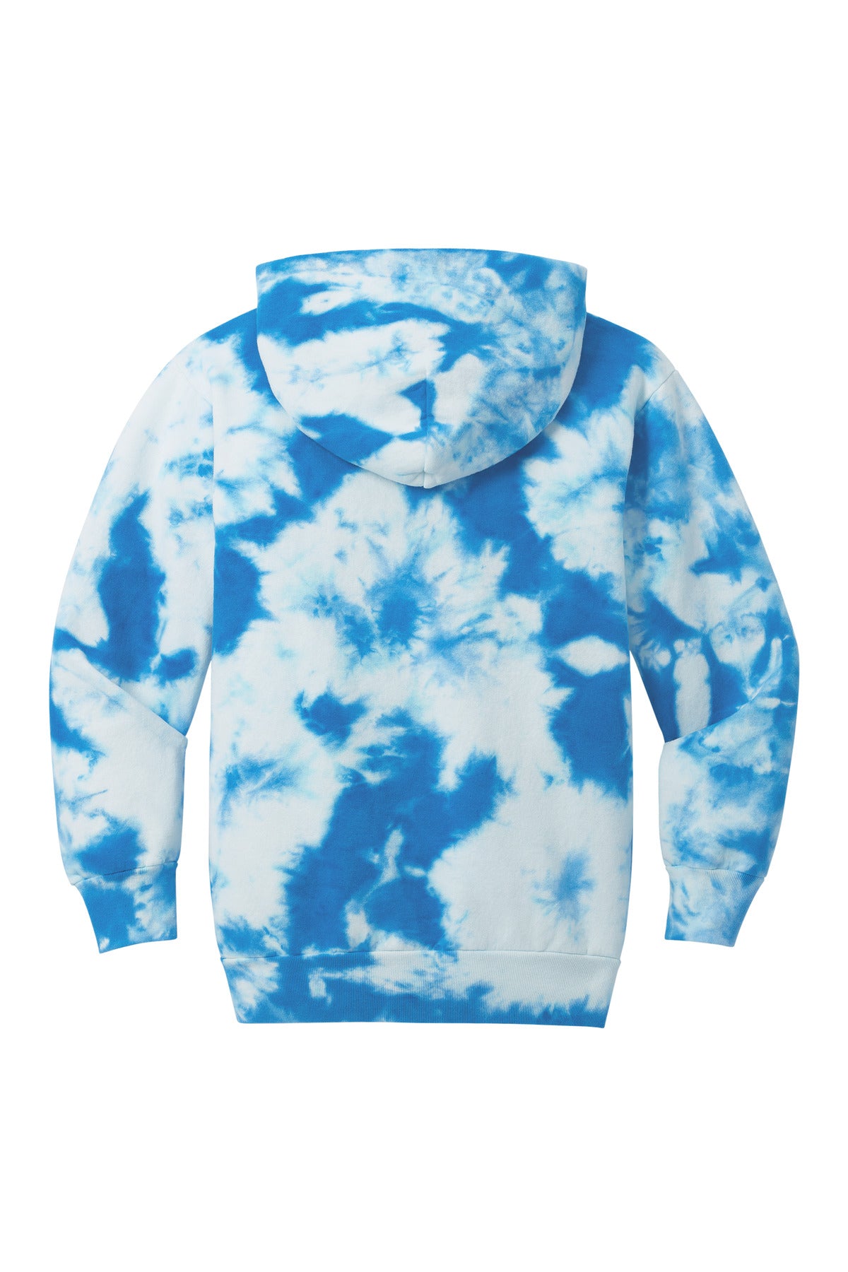 Port & Co Youth Crystal Tie-Dye Pullover Hoodie - True Royal