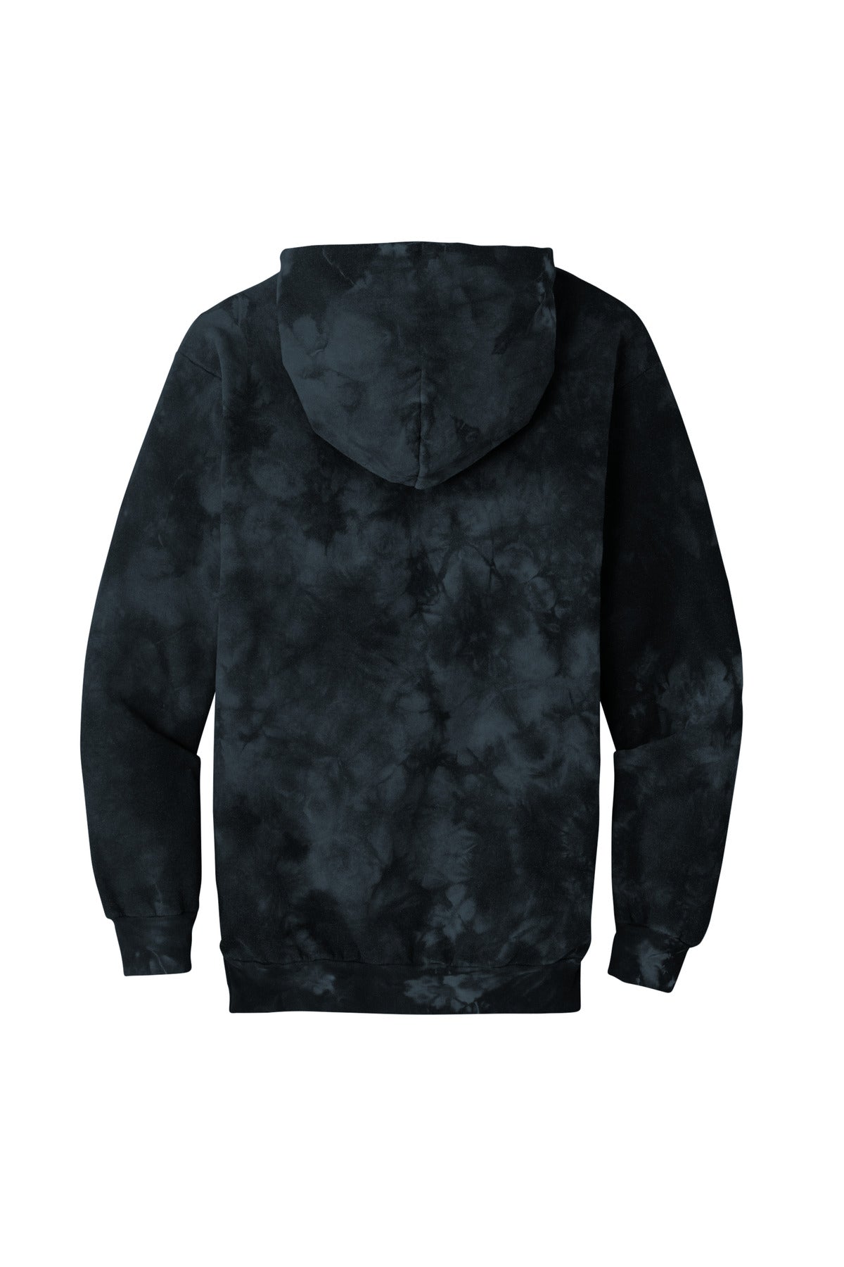 Port & Co Crystal Tie-Dye Pullover Hoodie - Black