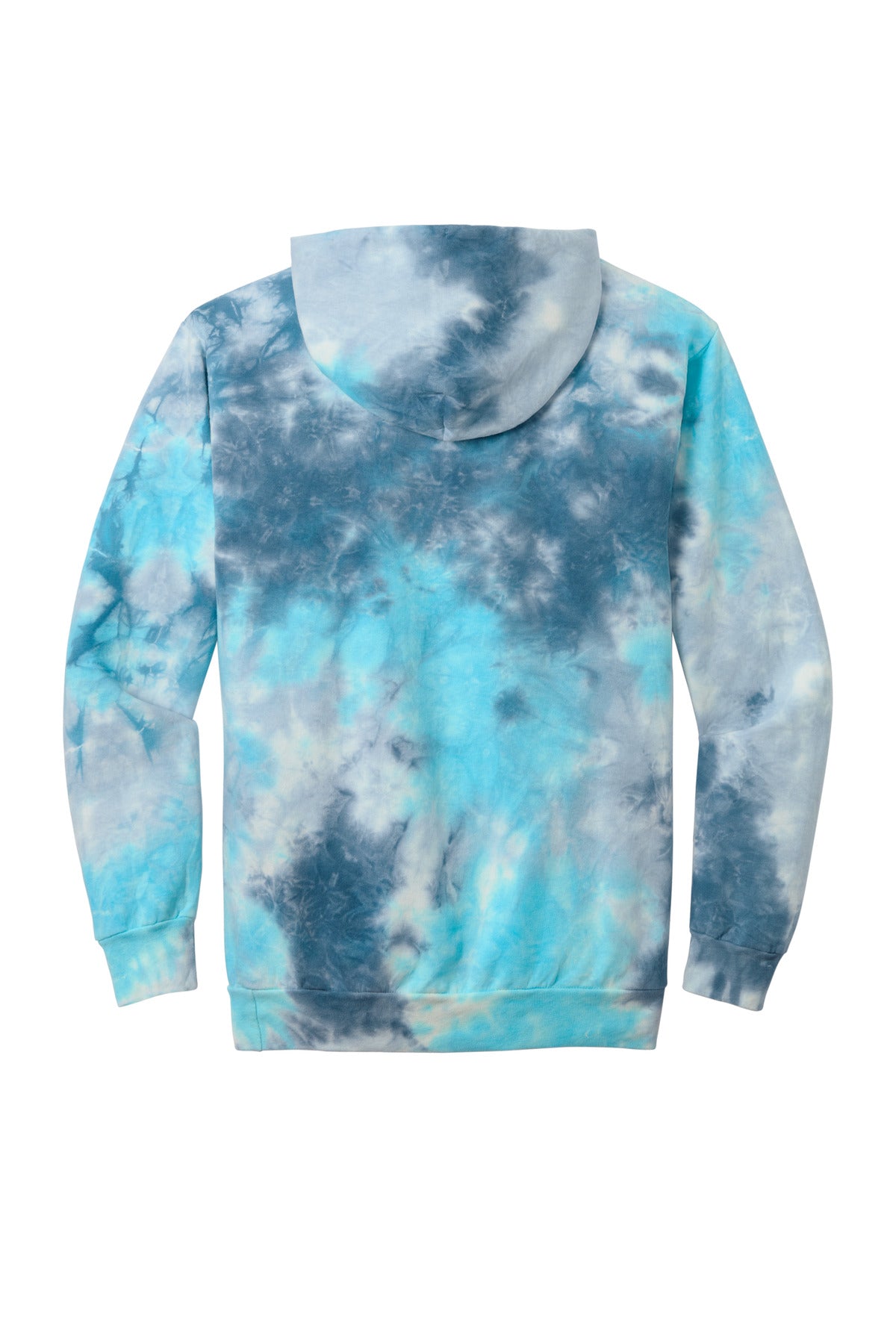 Port & Co Crystal Tie-Dye Pullover Hoodie - Lagoon Colorburst