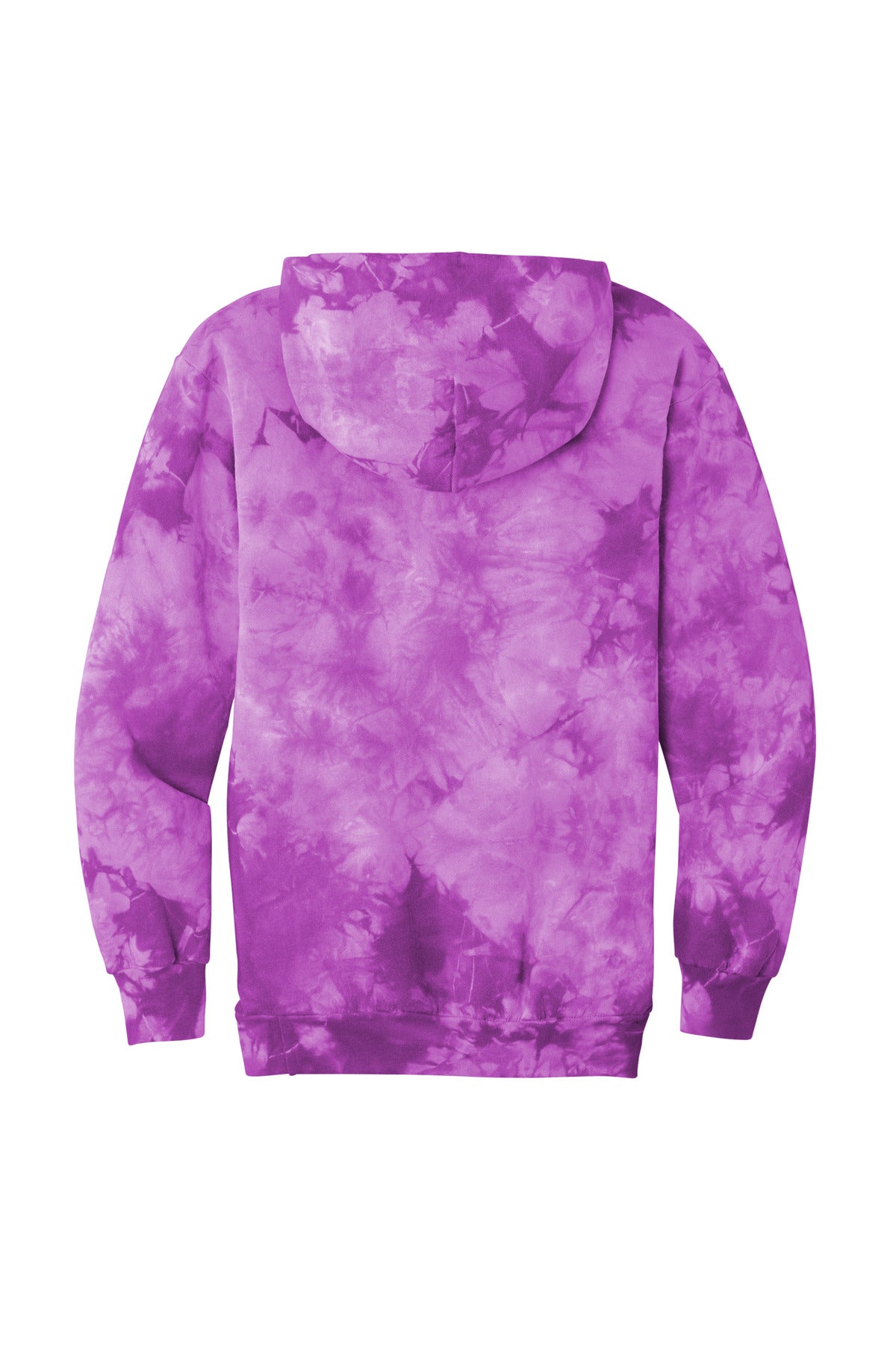 Port & Co Crystal Tie-Dye Pullover Hoodie - Purple