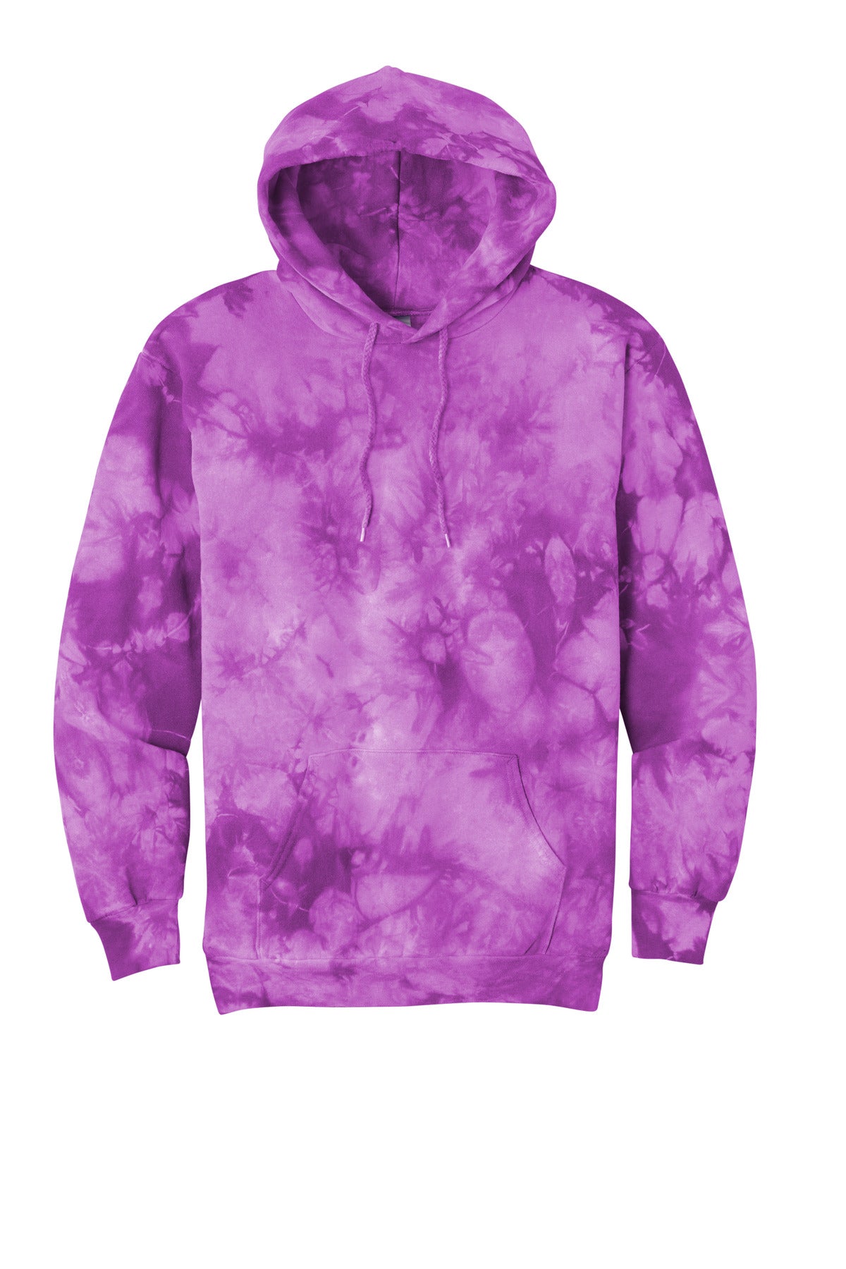 Port & Co Crystal Tie-Dye Pullover Hoodie - Purple