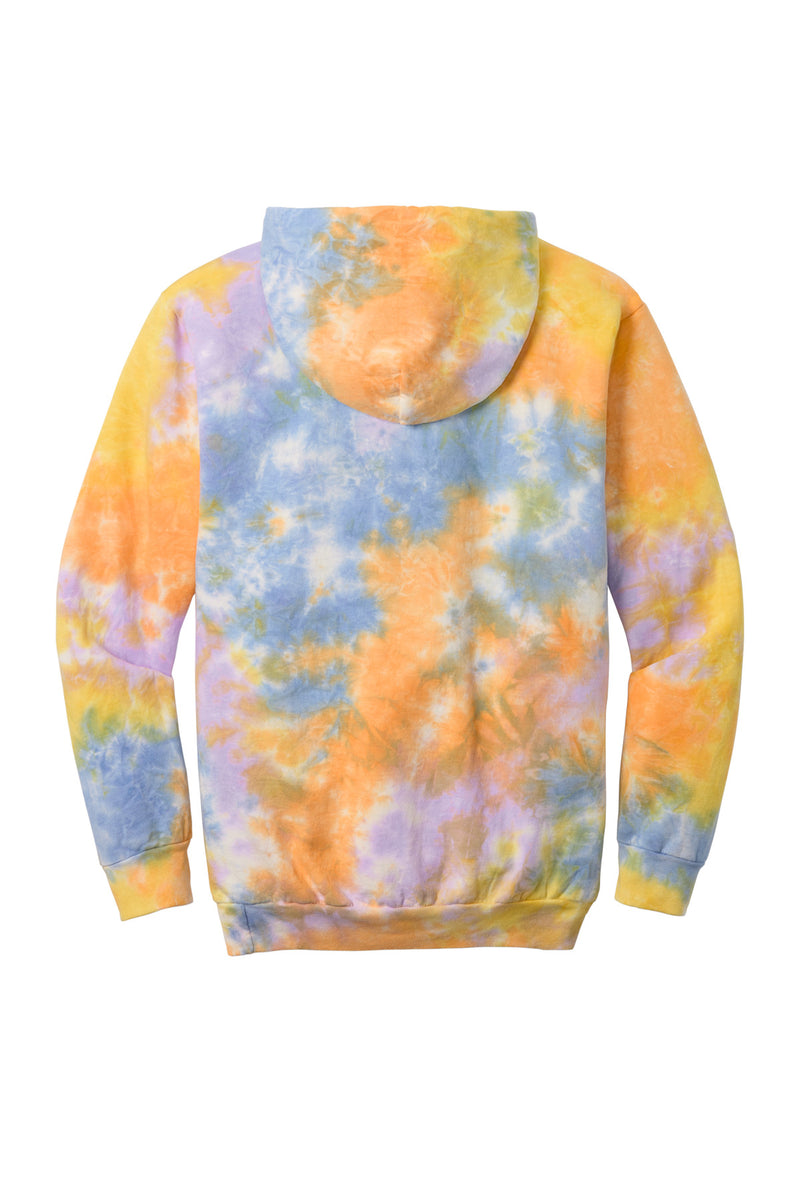 Port & Co Crystal Tie-Dye Pullover Hoodie - Sherbet Colorburst