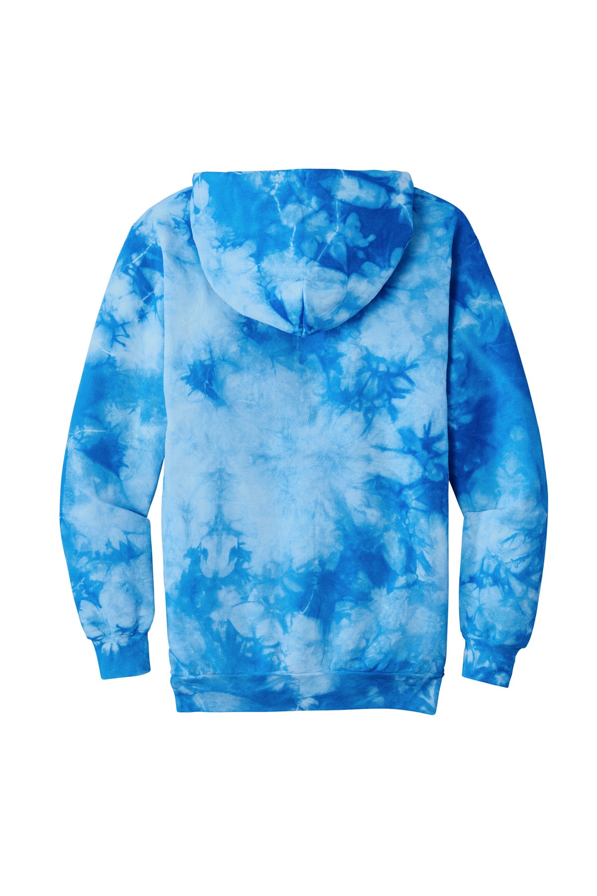 Port & Co Crystal Tie-Dye Pullover Hoodie - Sky Blue