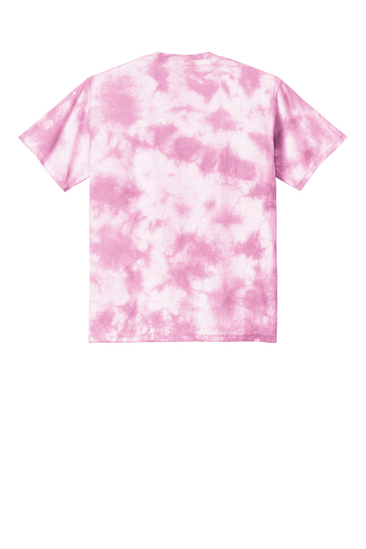 Port & Co Youth Crystal Tie-Dye Tee - Bright Pink
