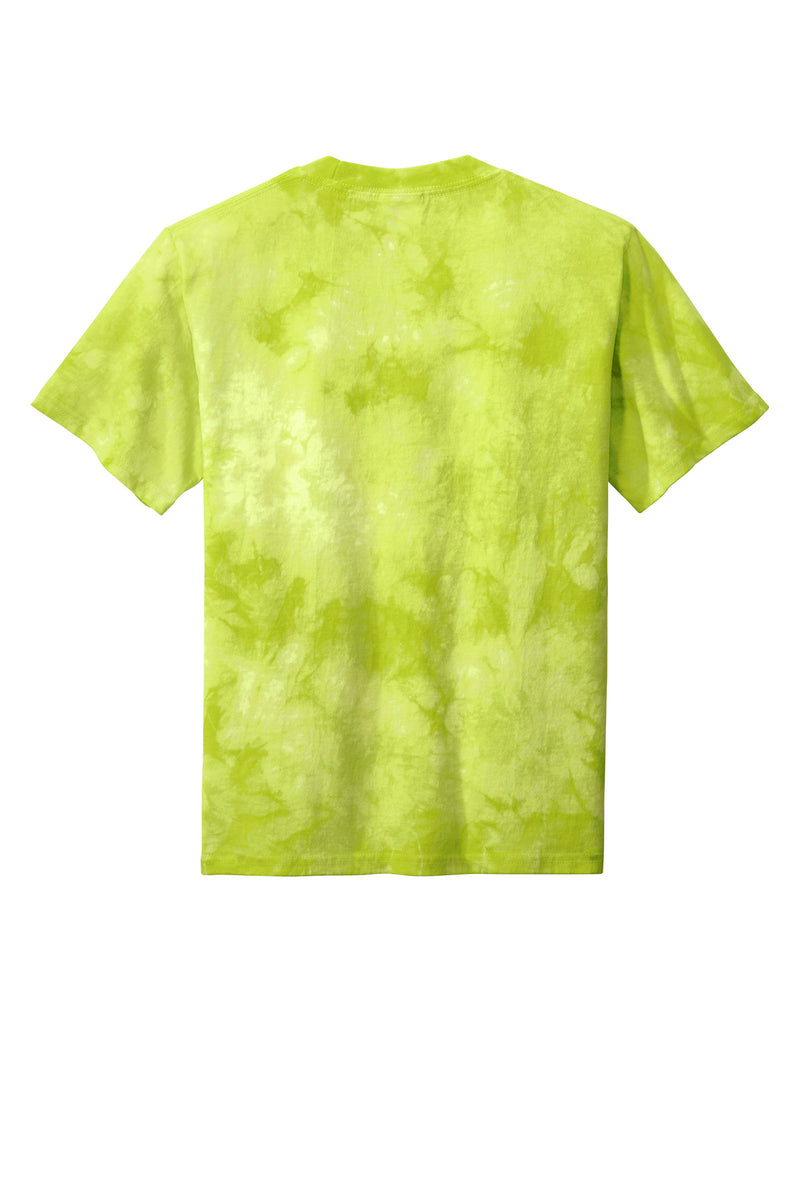 Port & Co Youth Crystal Tie-Dye Tee - Lemon Lime