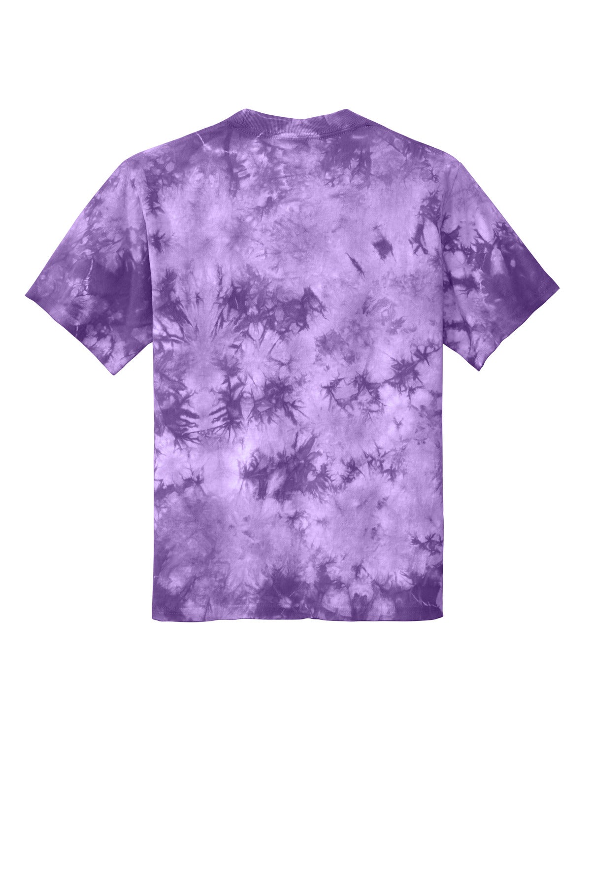Port & Co Youth Crystal Tie-Dye Tee - Purple