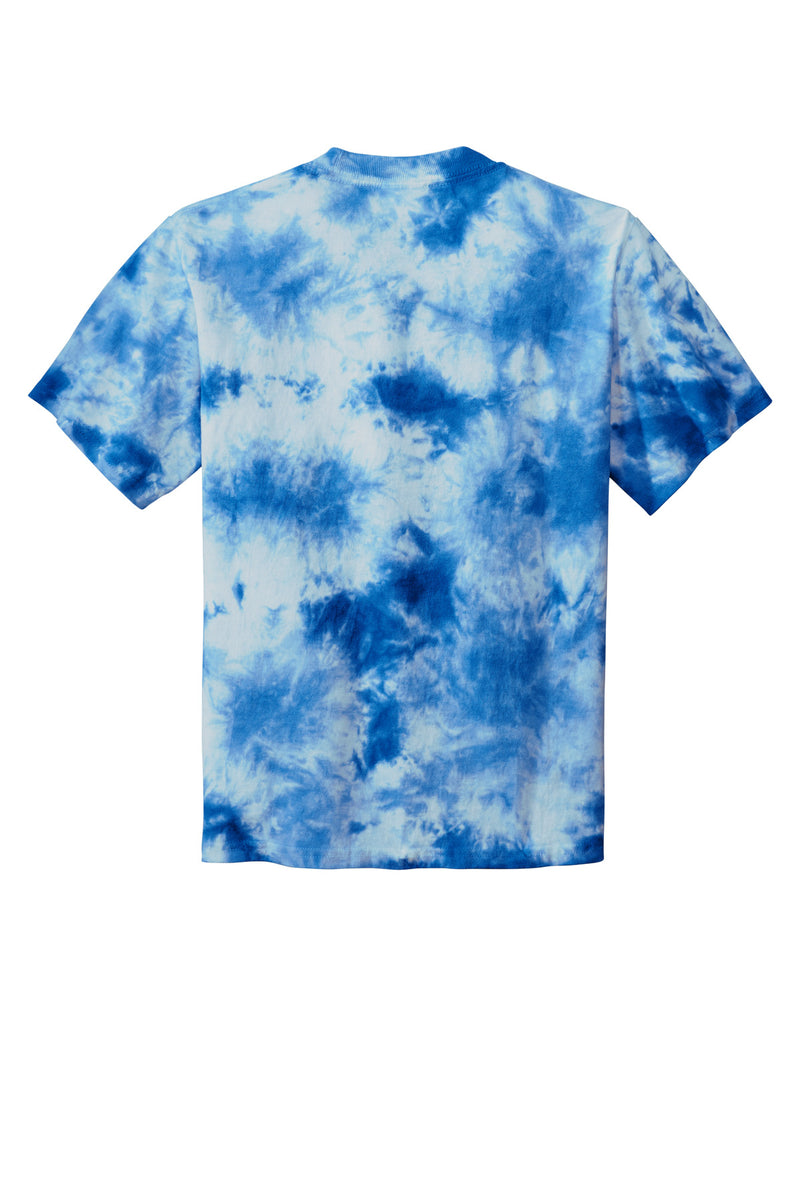 Port & Co Youth Crystal Tie-Dye Tee - True Royal
