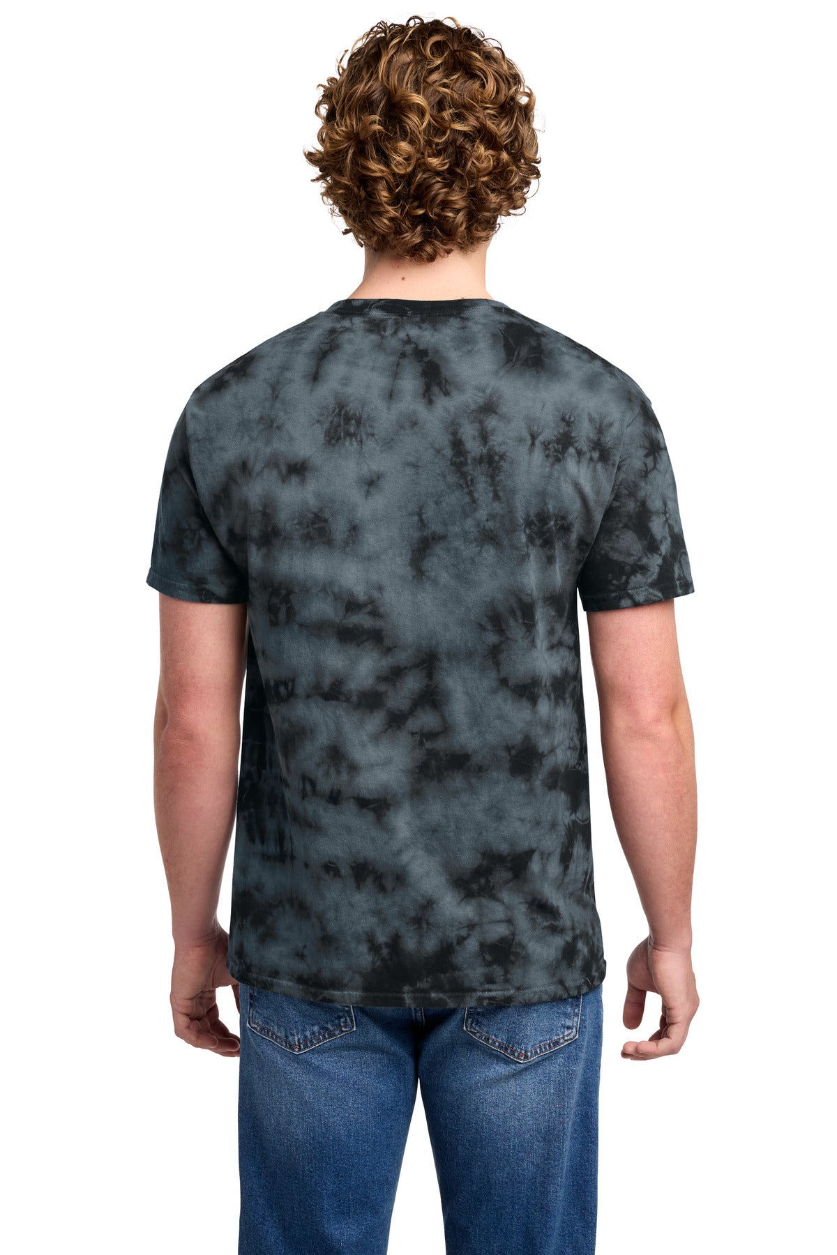 Port & Co Crystal Tie-Dye Tee - Black