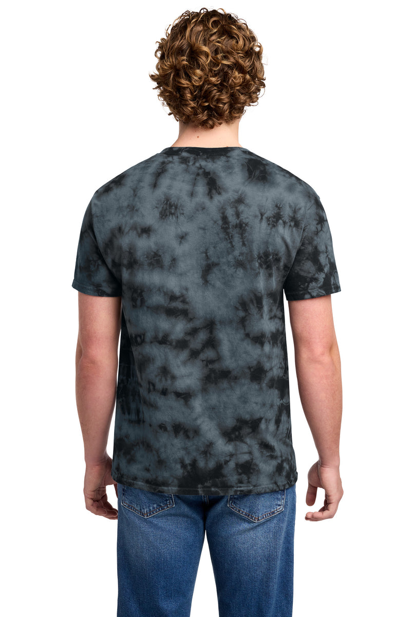 Port & Co Crystal Tie-Dye Tee - Black